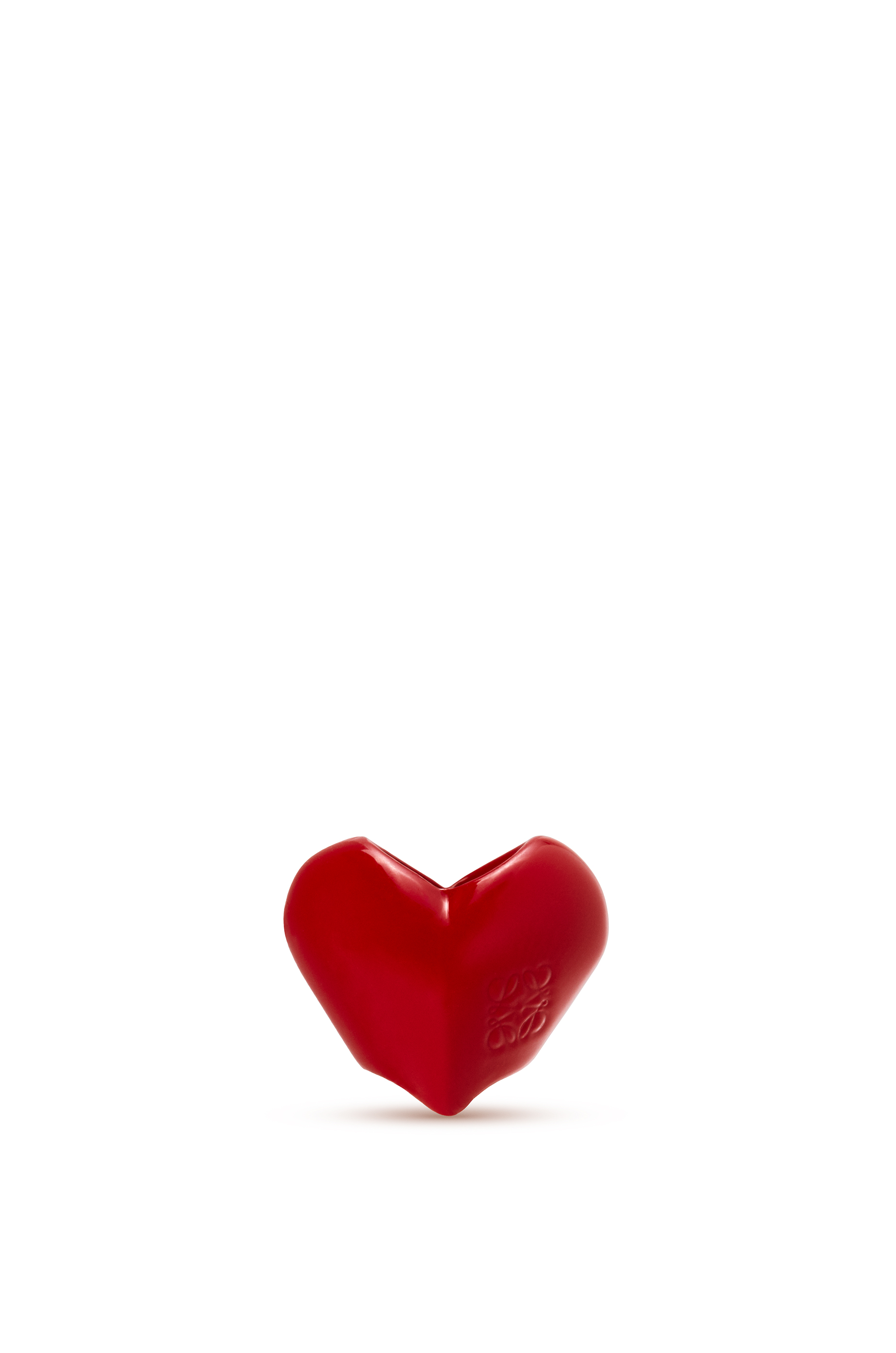 Small heart dice in metal Red - LOEWE Small heart dice in metal Red - LOEWE