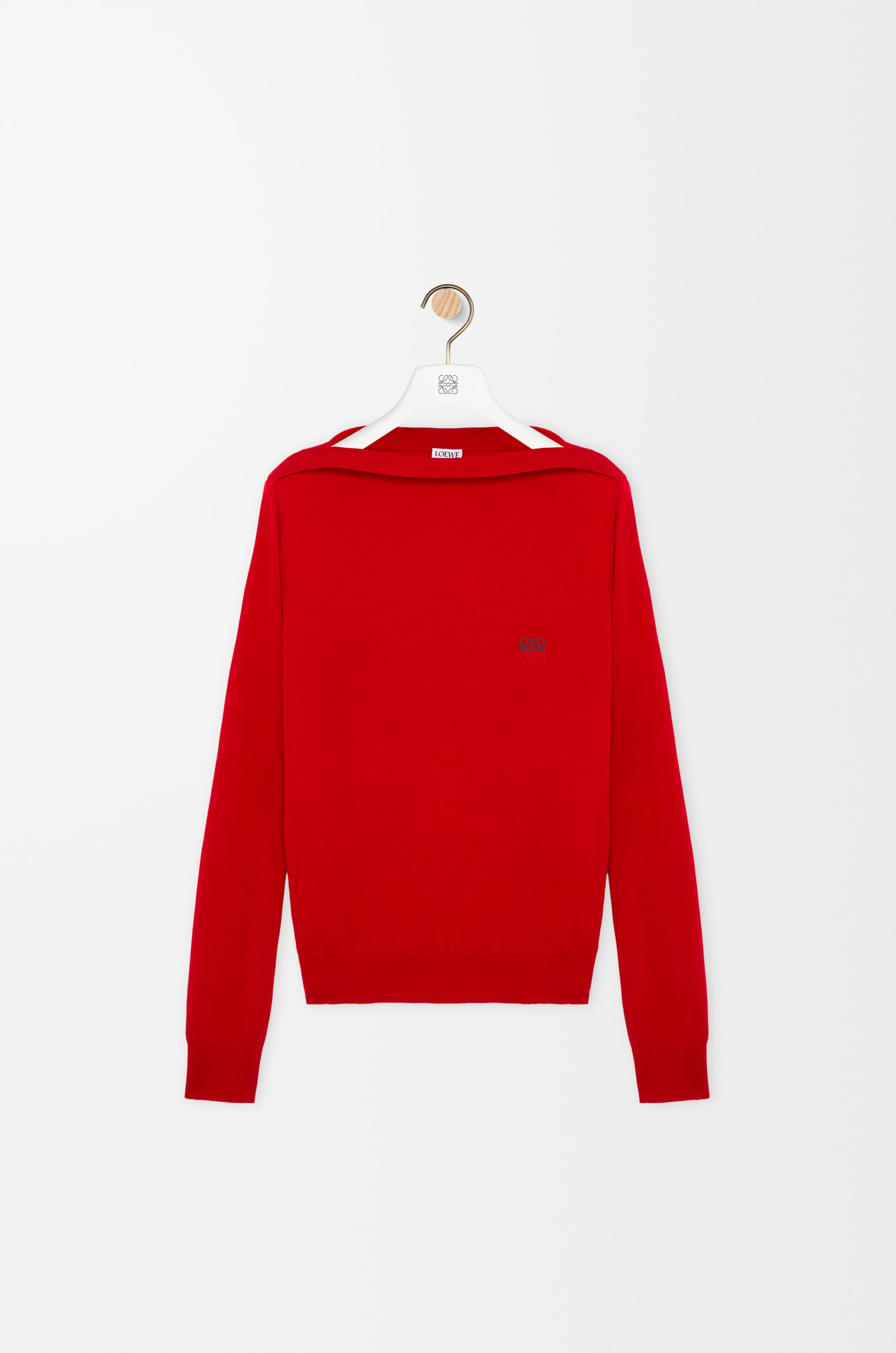Sweater in merino wool Red - LOEWE USA Official Website