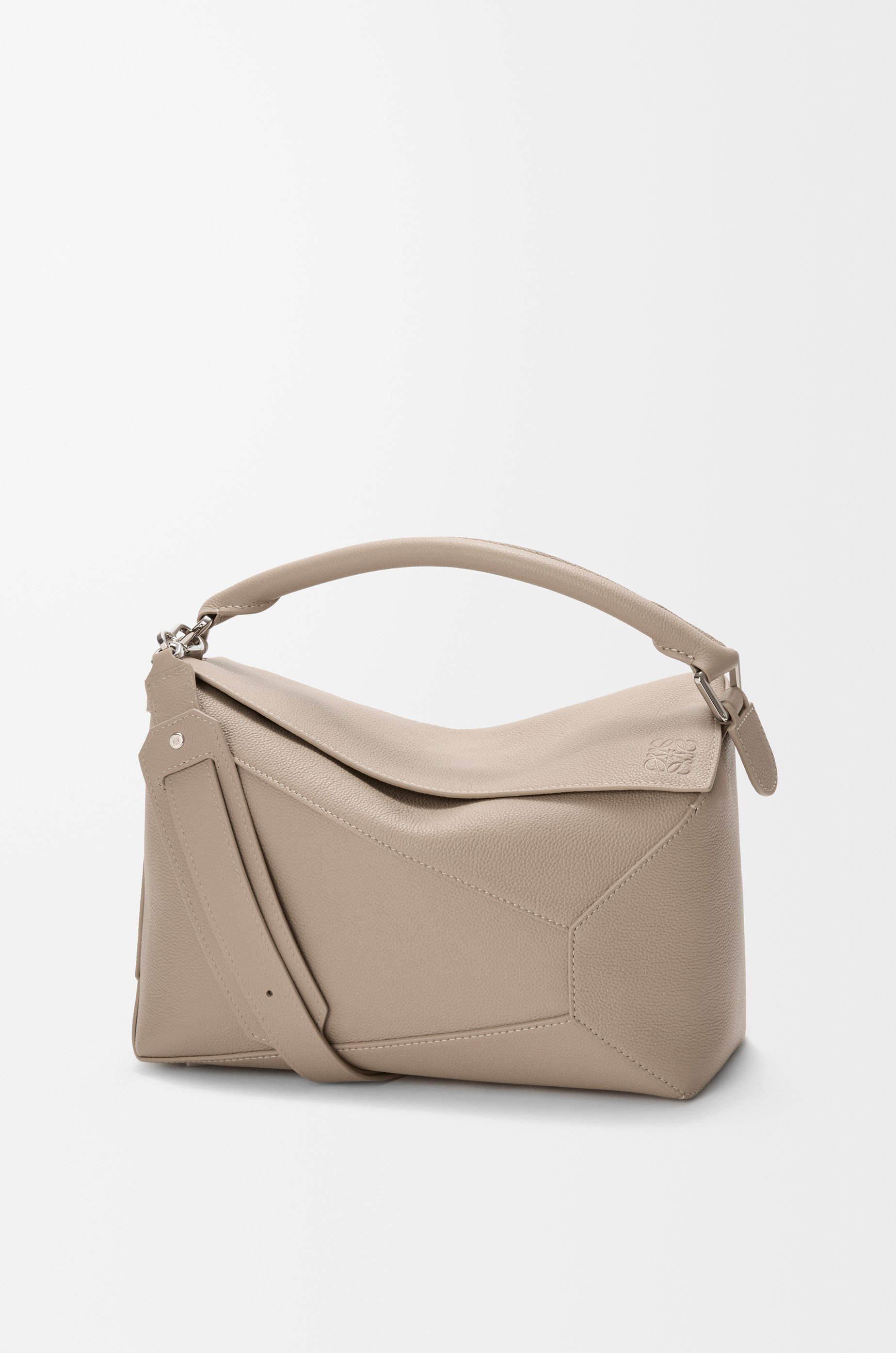 Medium Puzzle Edge bag in soft grained calfskin Brown - LOEWE