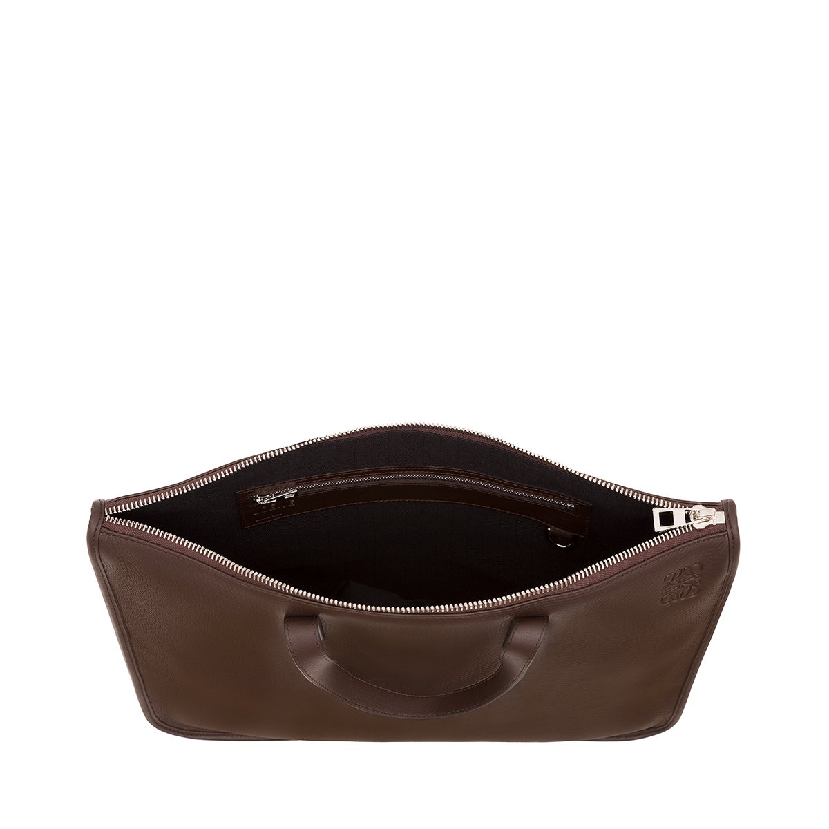 美品　LOEWE レザー　レザー　ダレスバッグ　ブリーフケース　　ブラウン LOEWE/ロエベ】 ブリーフケース ビジネスバッグ レザー ブラウン