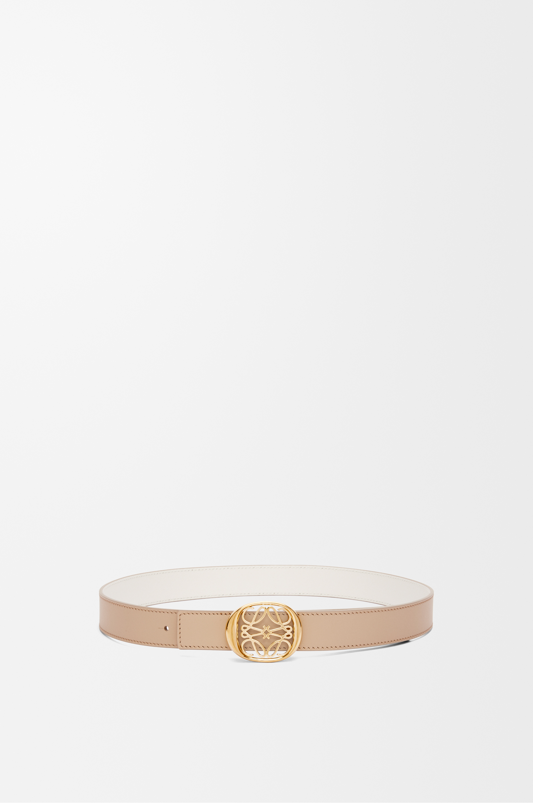 Reversible Anagram Ellipse belt in smooth calfskin Brown - LOEWE Reversible Anagram Ellipse belt in smooth calfskin Brown - LOEWE
