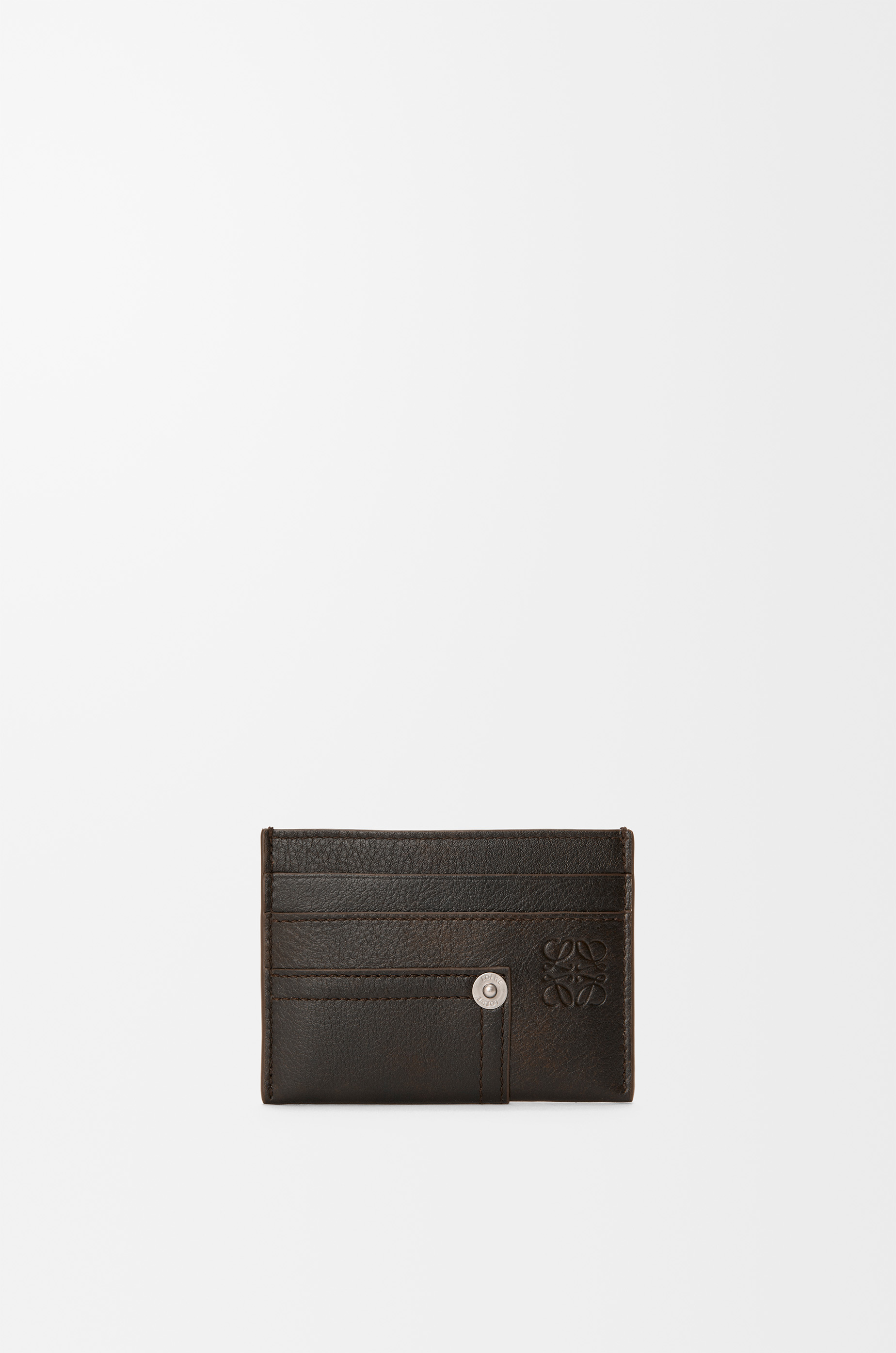 Panta plain cardholder in shiny calfskin