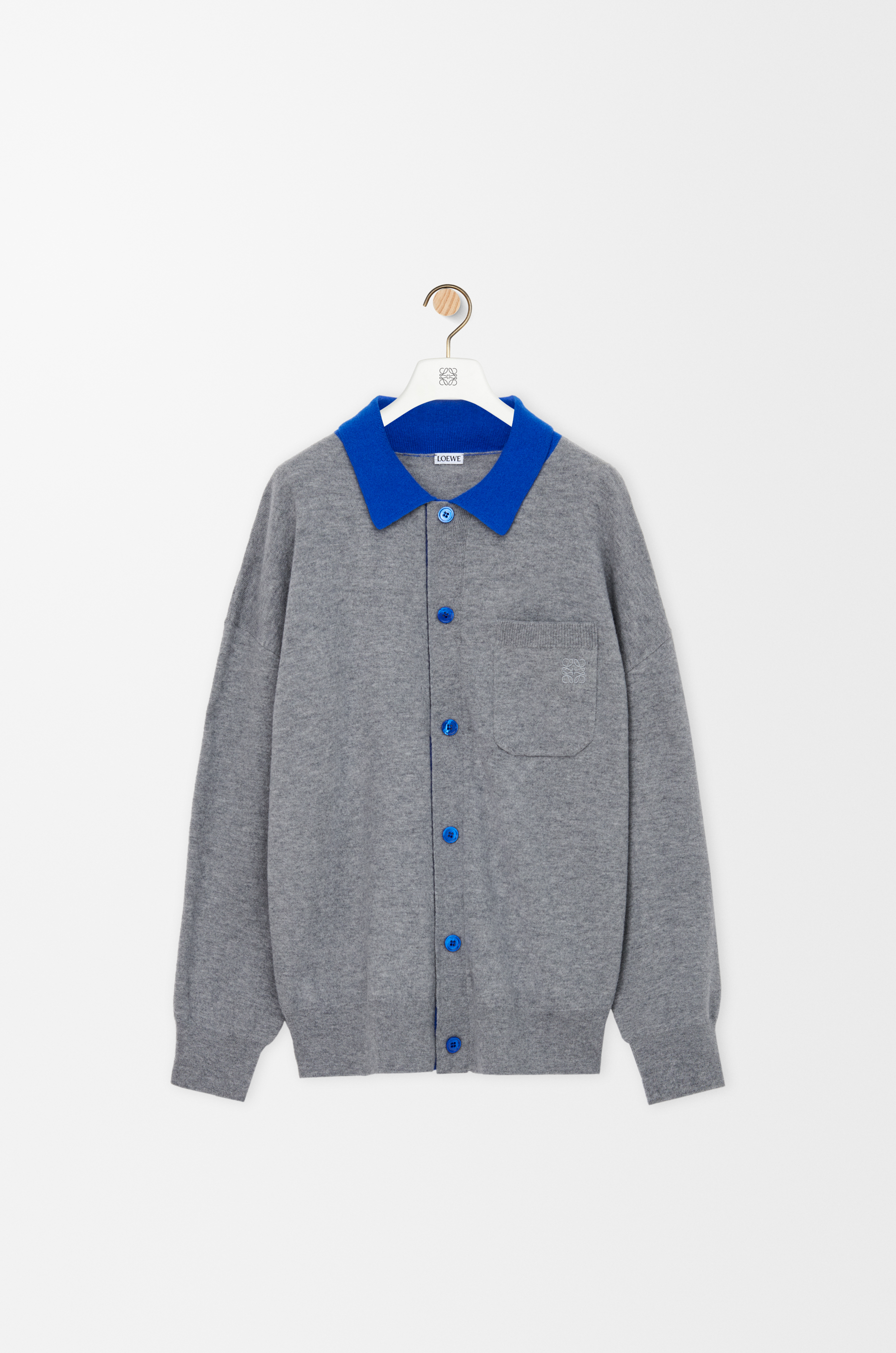 トップス nonnative OFFICER POLO CARDIGAN GRAY 2 OFFICER POLO CARDIGAN T/C/H YARN – COVERCHORD