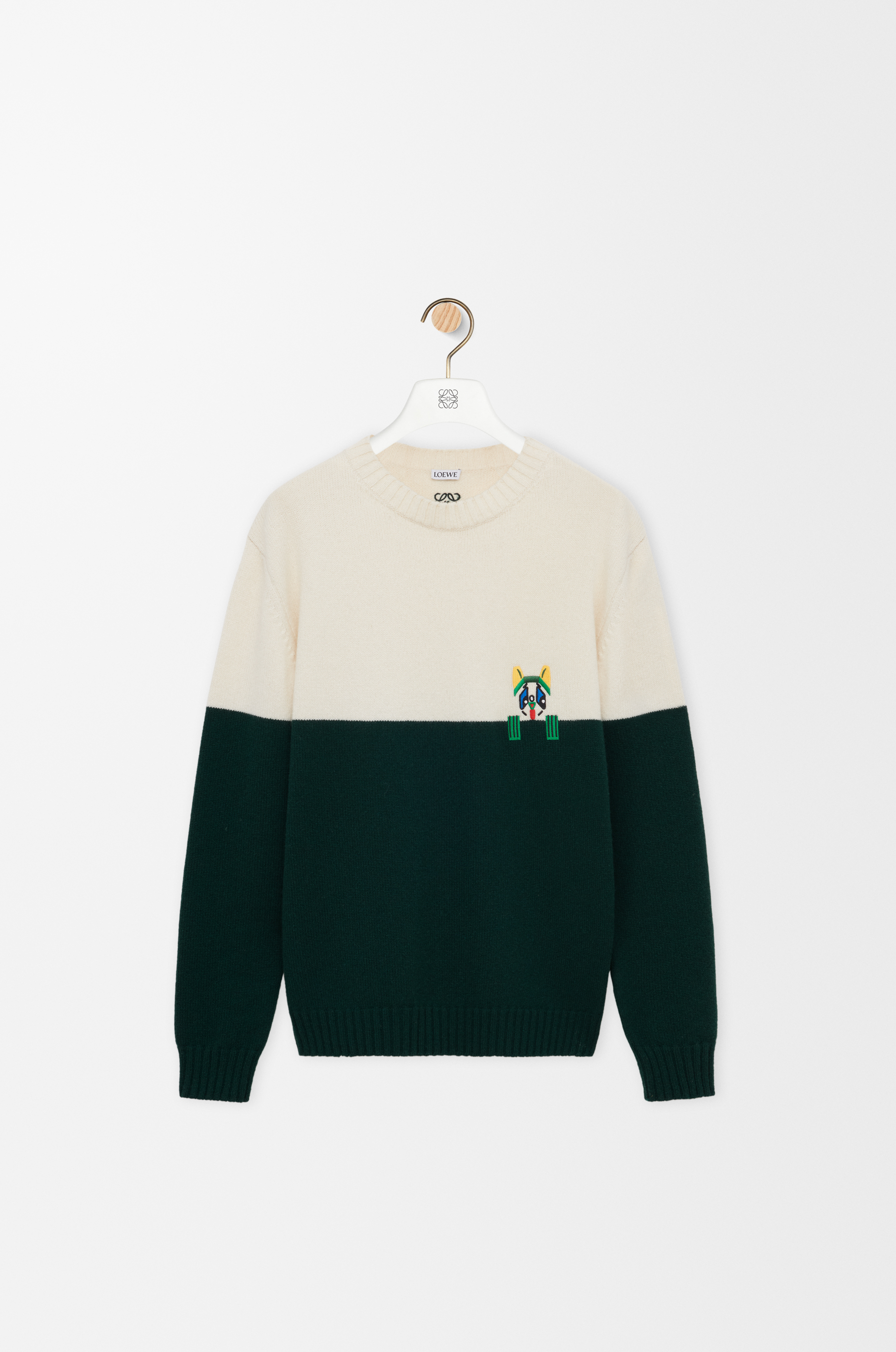 【希少】LOEWE ウール ブルゾン セーター（ウール） ホワイト - LOEWE