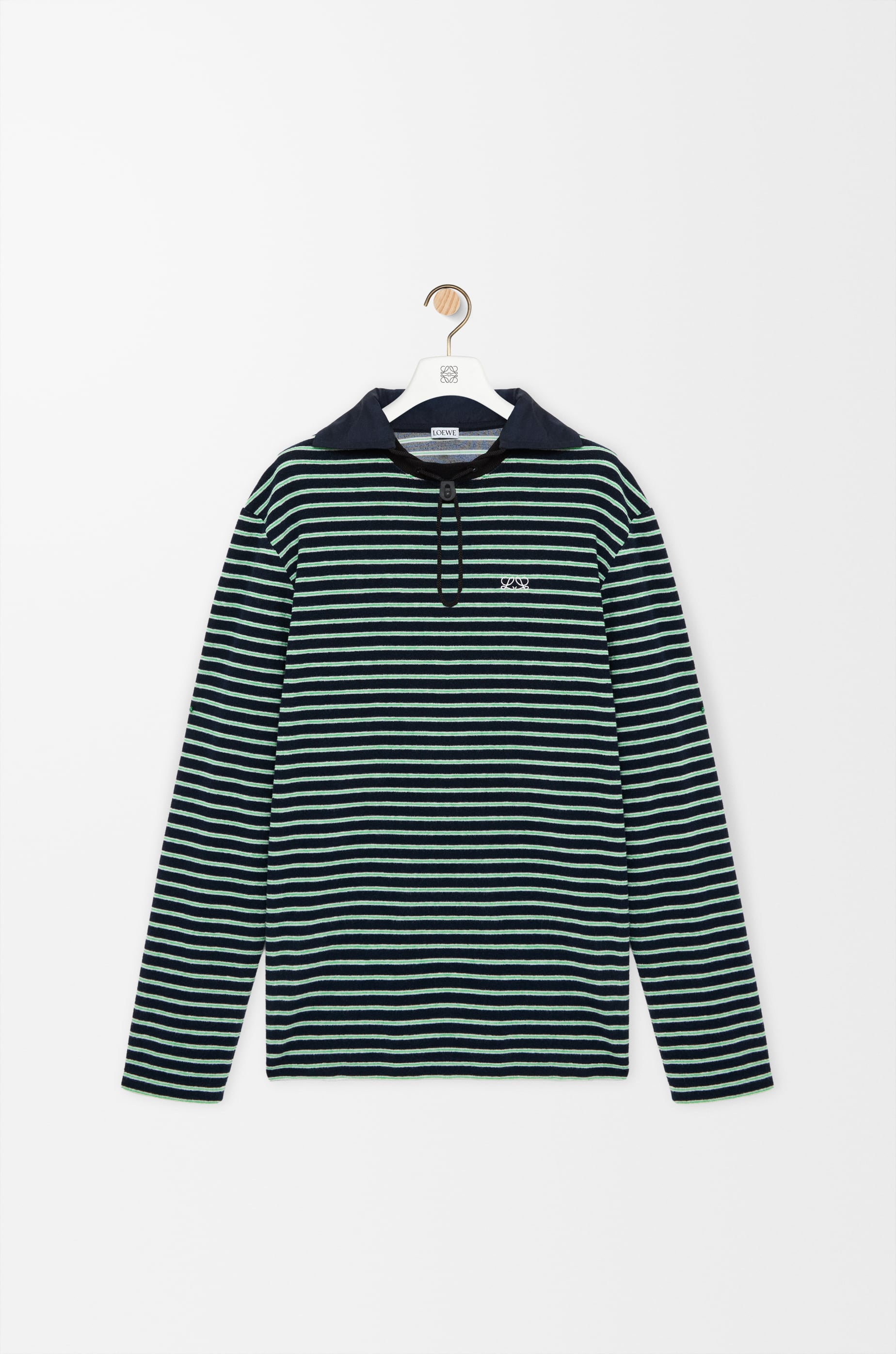 ロング スリーブ Tシャツ（コットンテリー） ブルー - ロエベ 日本