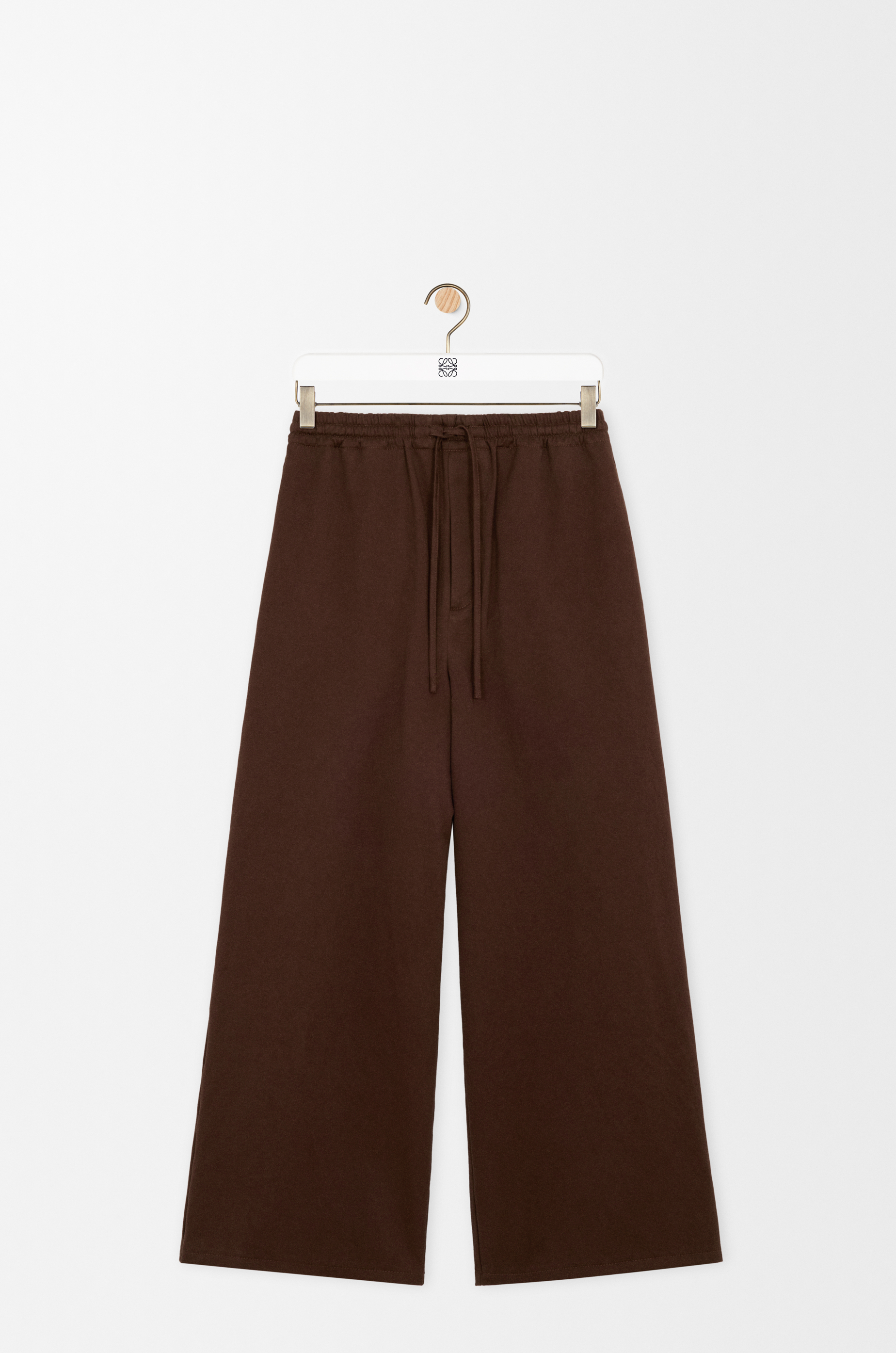 Drawstring trousers in cotton Brown - LOEWE USA Official Website