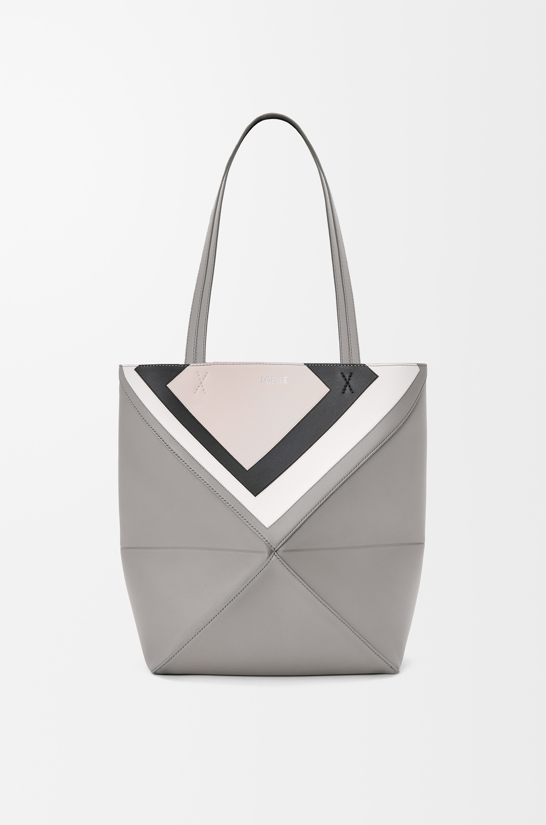 Medium Puzzle Fold tote in nappa calfskin Multicolor - LOEWE