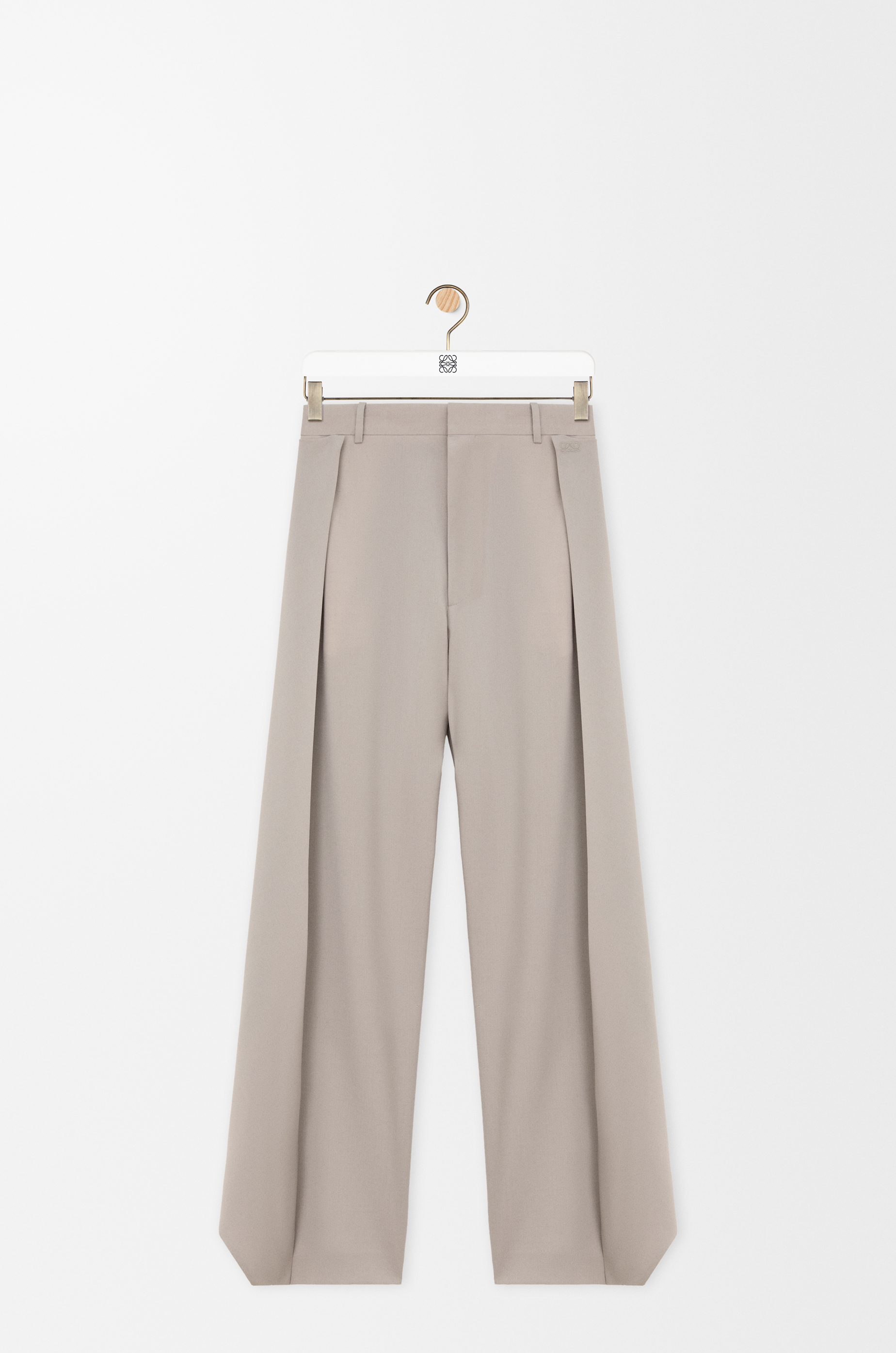 Loewe Trousers In Wool Size:40 For Woman In Black