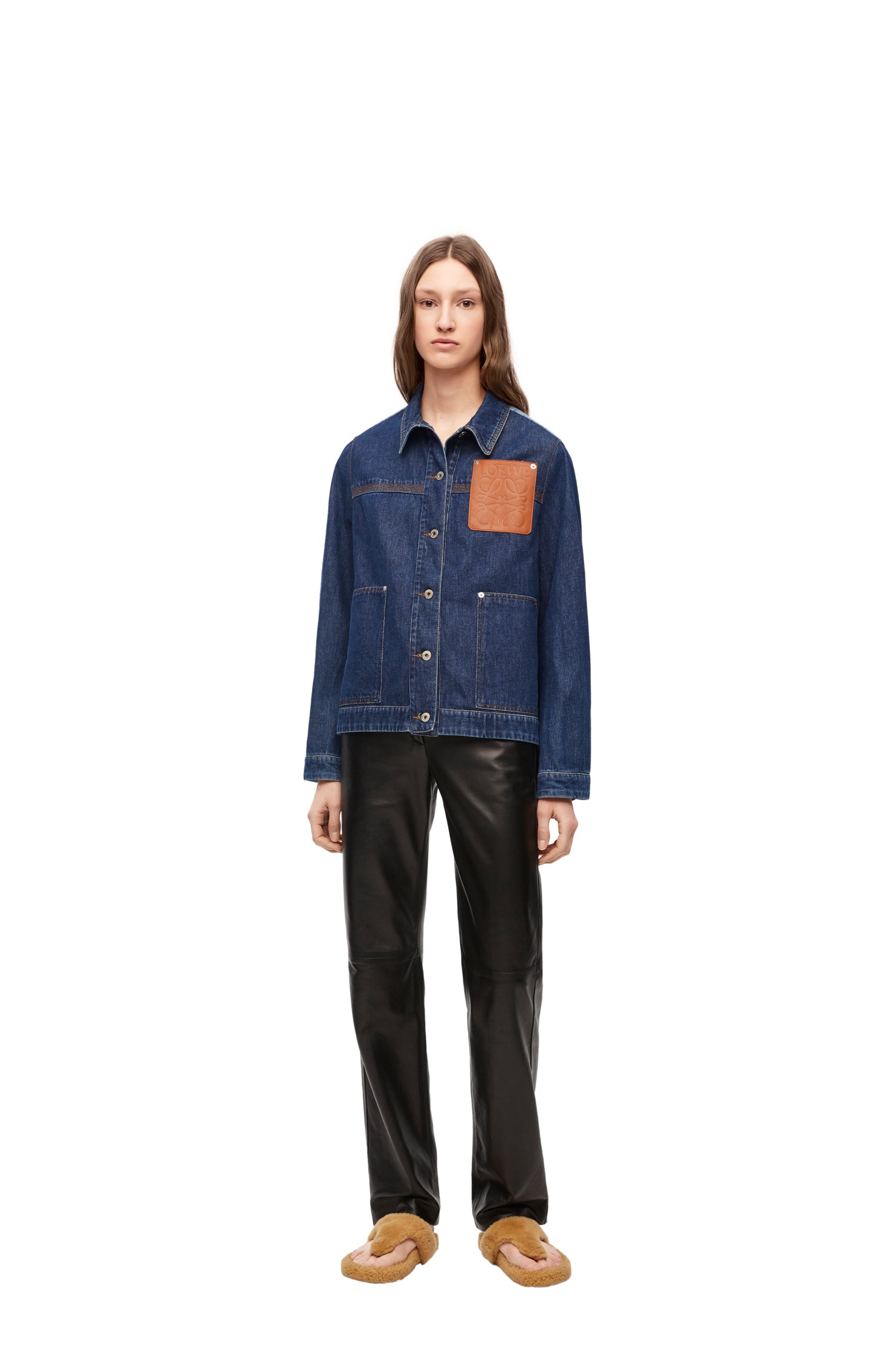 LV x YK Faces Patches Fitted Denim Jacket - Women - Ready-to-Wear