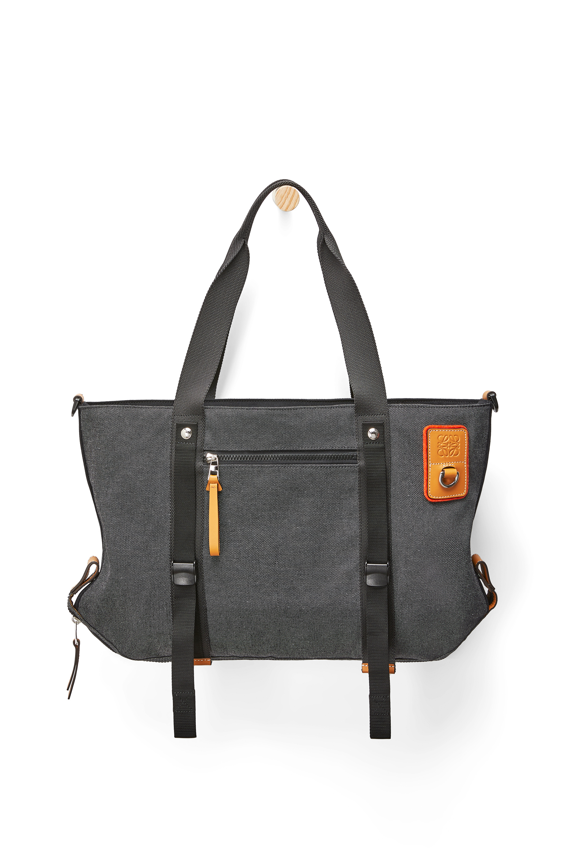 Tote Bag In Canvas Black Loewe