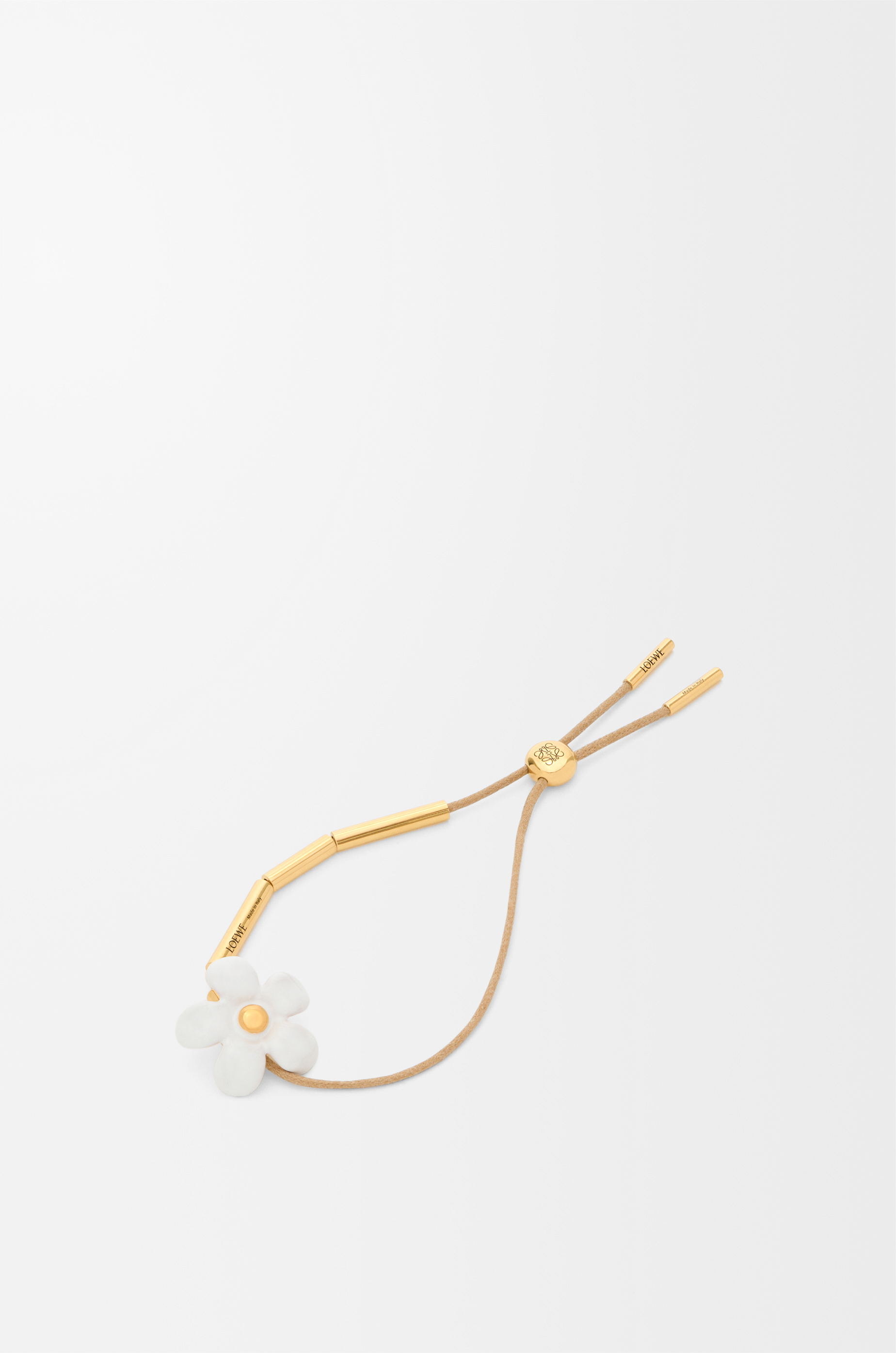 Flor bracelet in sterling silver and enamel Gold - LOEWE