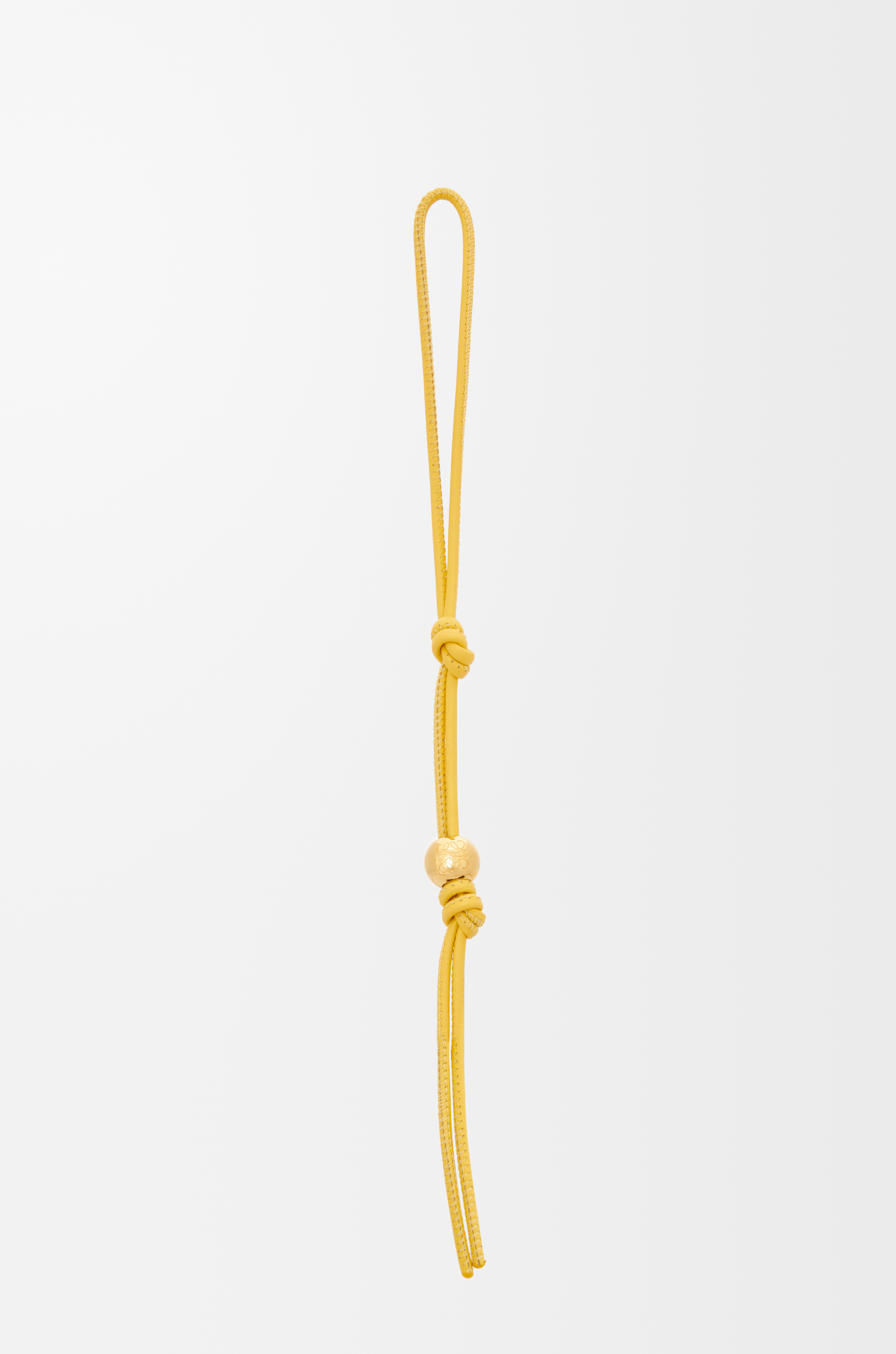 Personalisation strap in classic calfskin Yellow - LOEWE