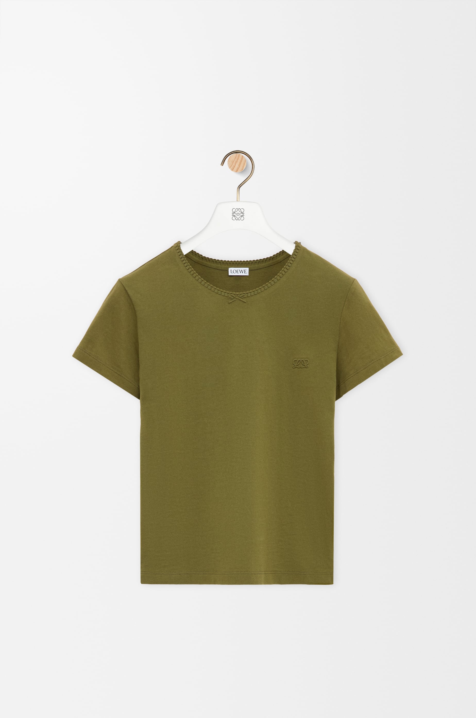 tobechan 　LOEWE ロエベ Tシャツ　カーキ スモールフィット Tシャツ（コットン） グリーン - ロエベ 日本 公式サイト