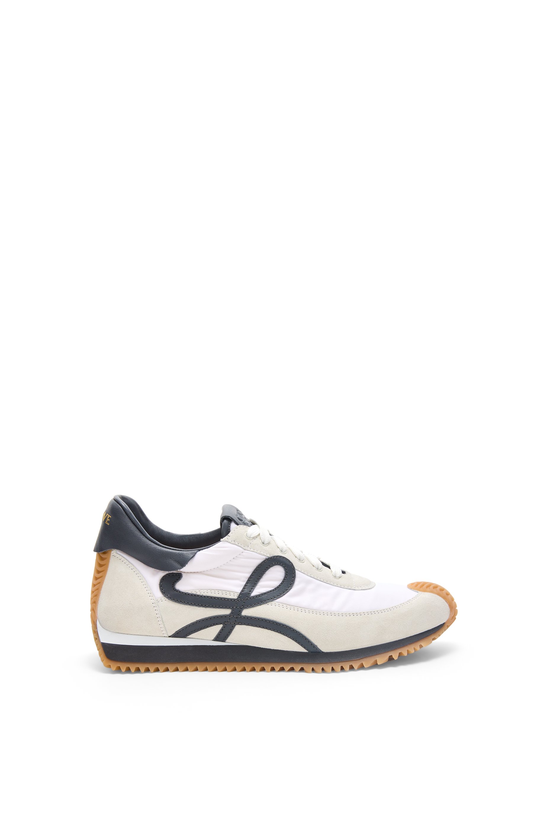 Flow Runner in nylon and suede Blue Anthracite/White - LOEWE