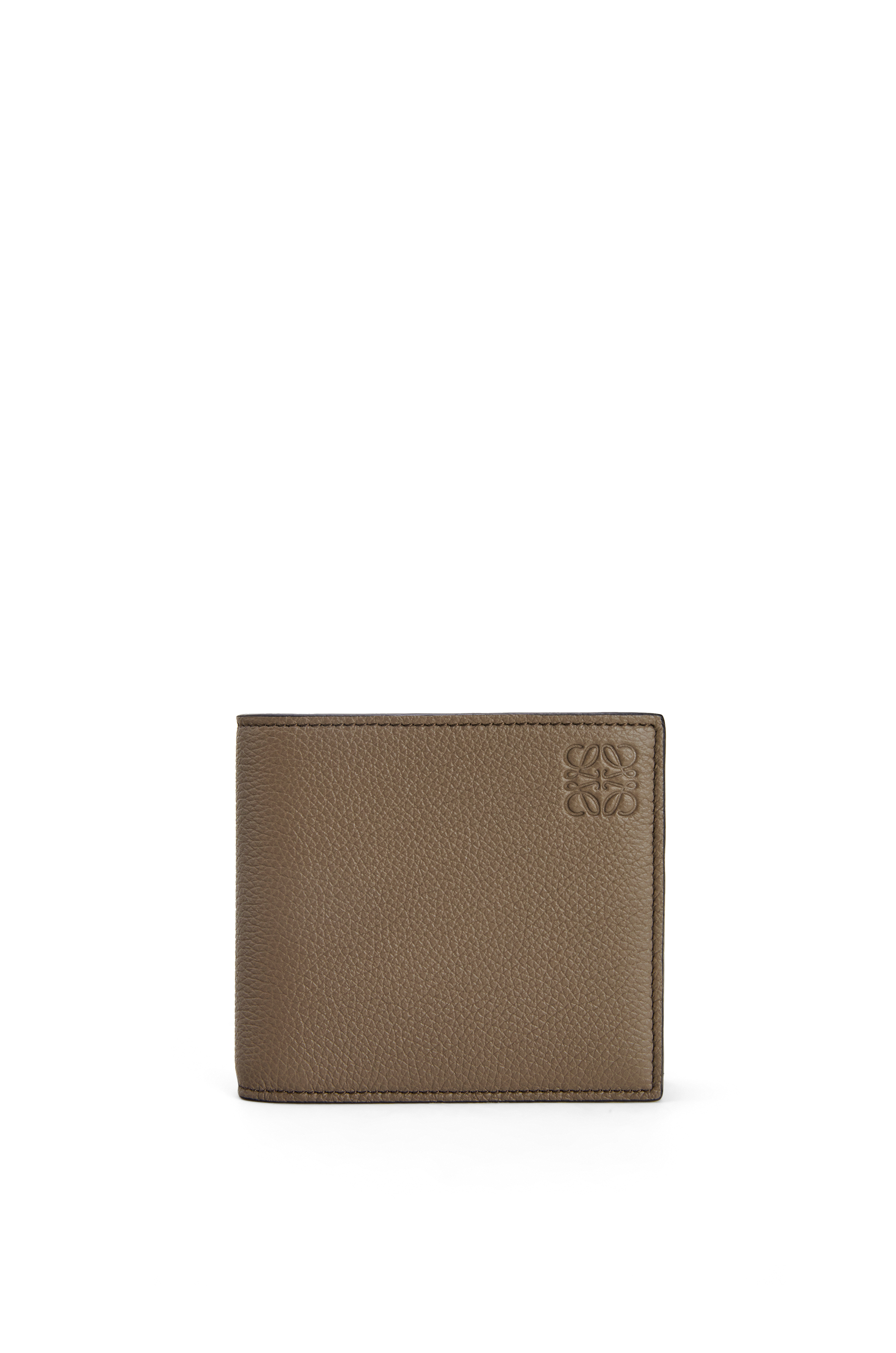Bifold coin wallet in soft grained 