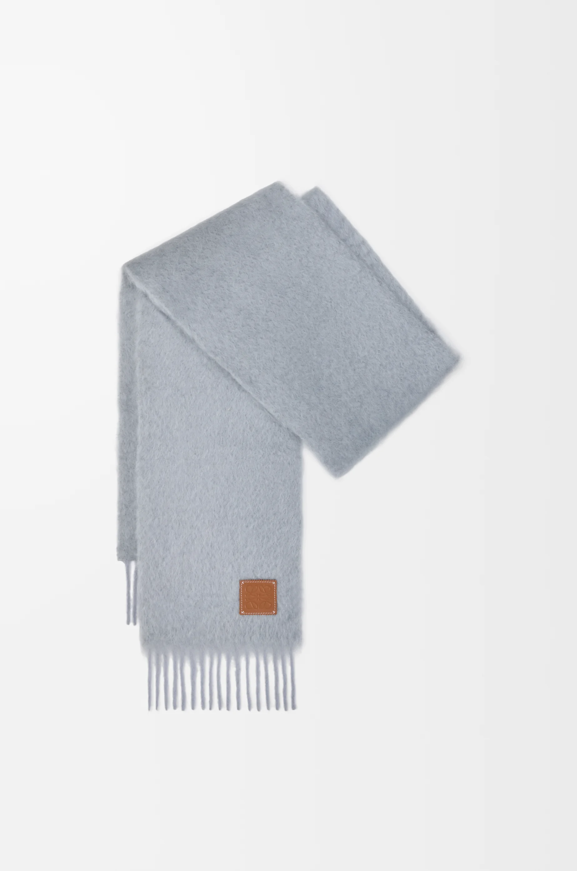 LOEWE モヘア マフラー グレー スカーフ（モヘア＆ウール）​ グレー - LOEWE