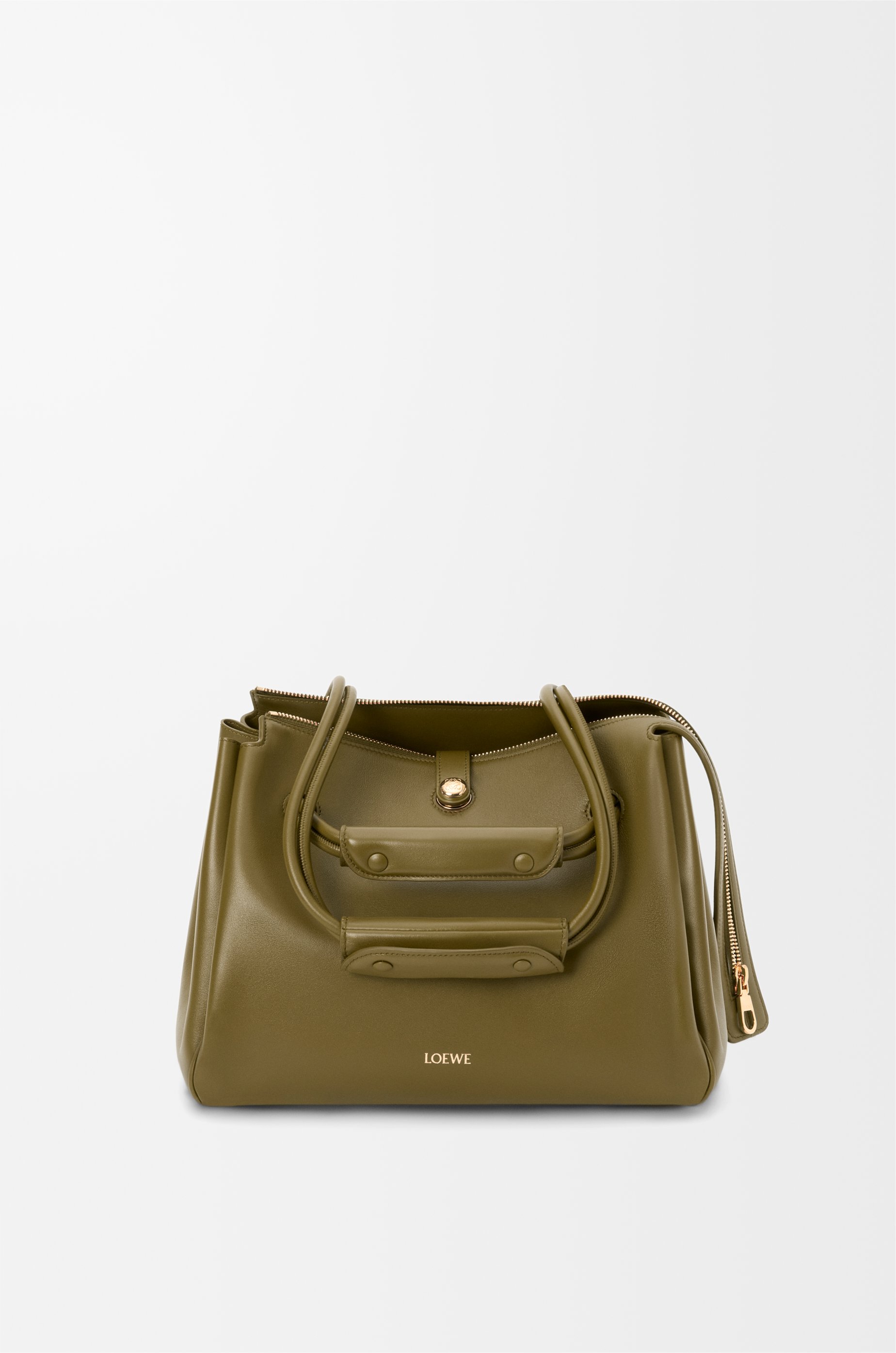LOEWE☆マドリードバッグミディアム（サプルカーフ）ブラック マドリードバッグ（サプルカーフ） ブラウン - LOEWE