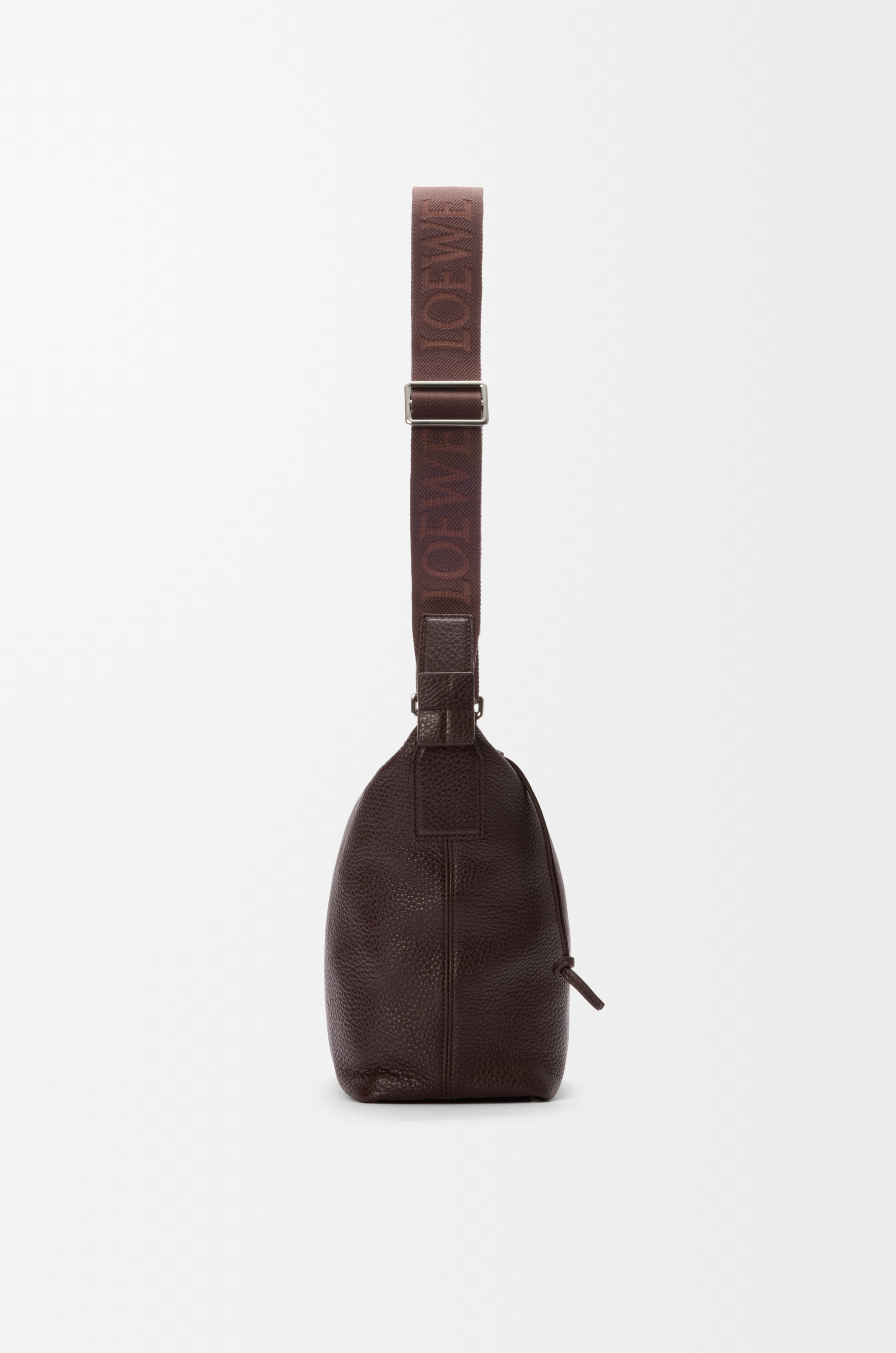 LOEWE Small Cubi crossbody bag in supple grained calfskin Oxblood
