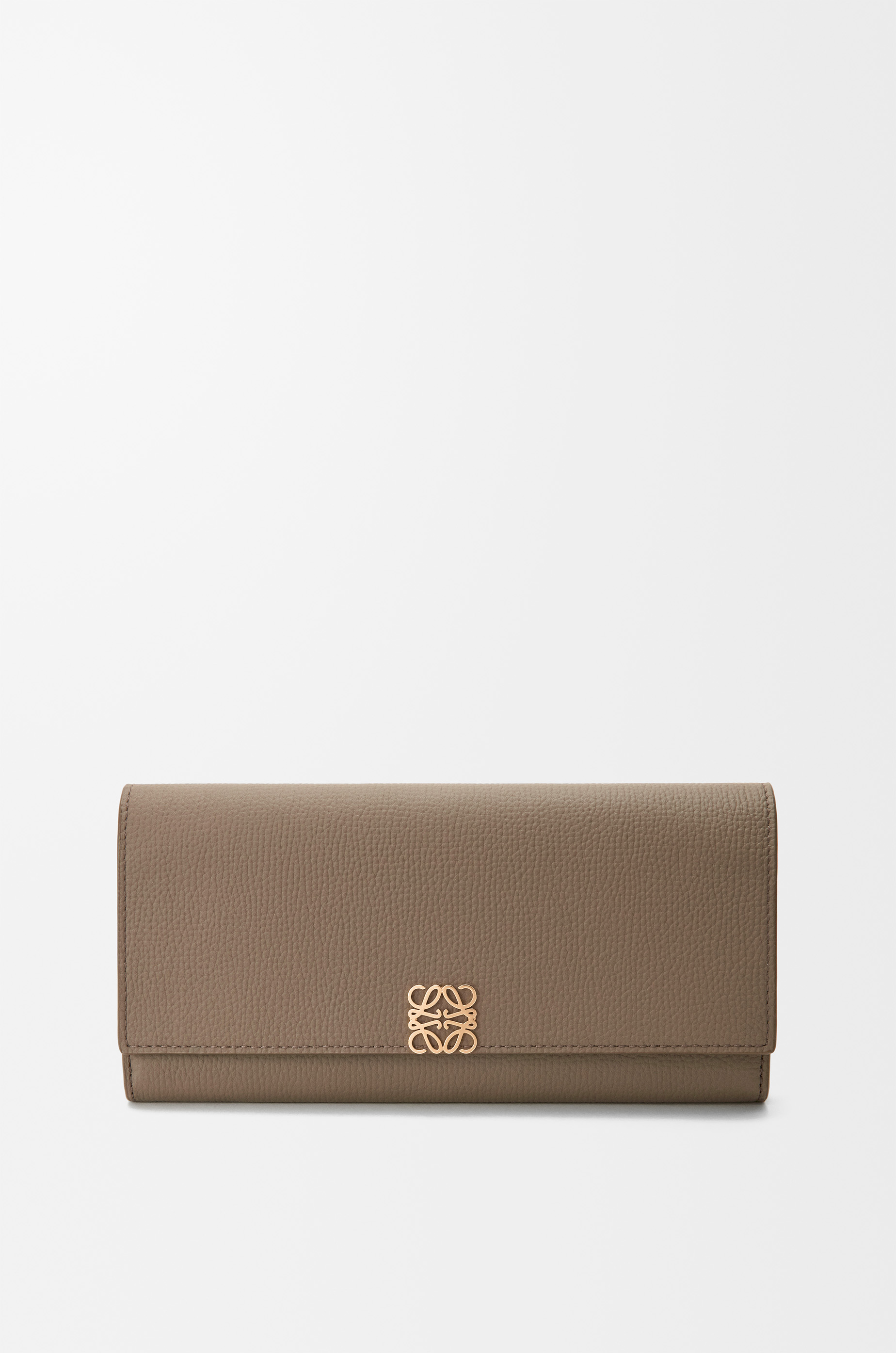 財布 LOEWE  CONTINENTAL WALLET BLUSH Anagram continental wallet in pebble grained calfskin Pink - LOEWE
