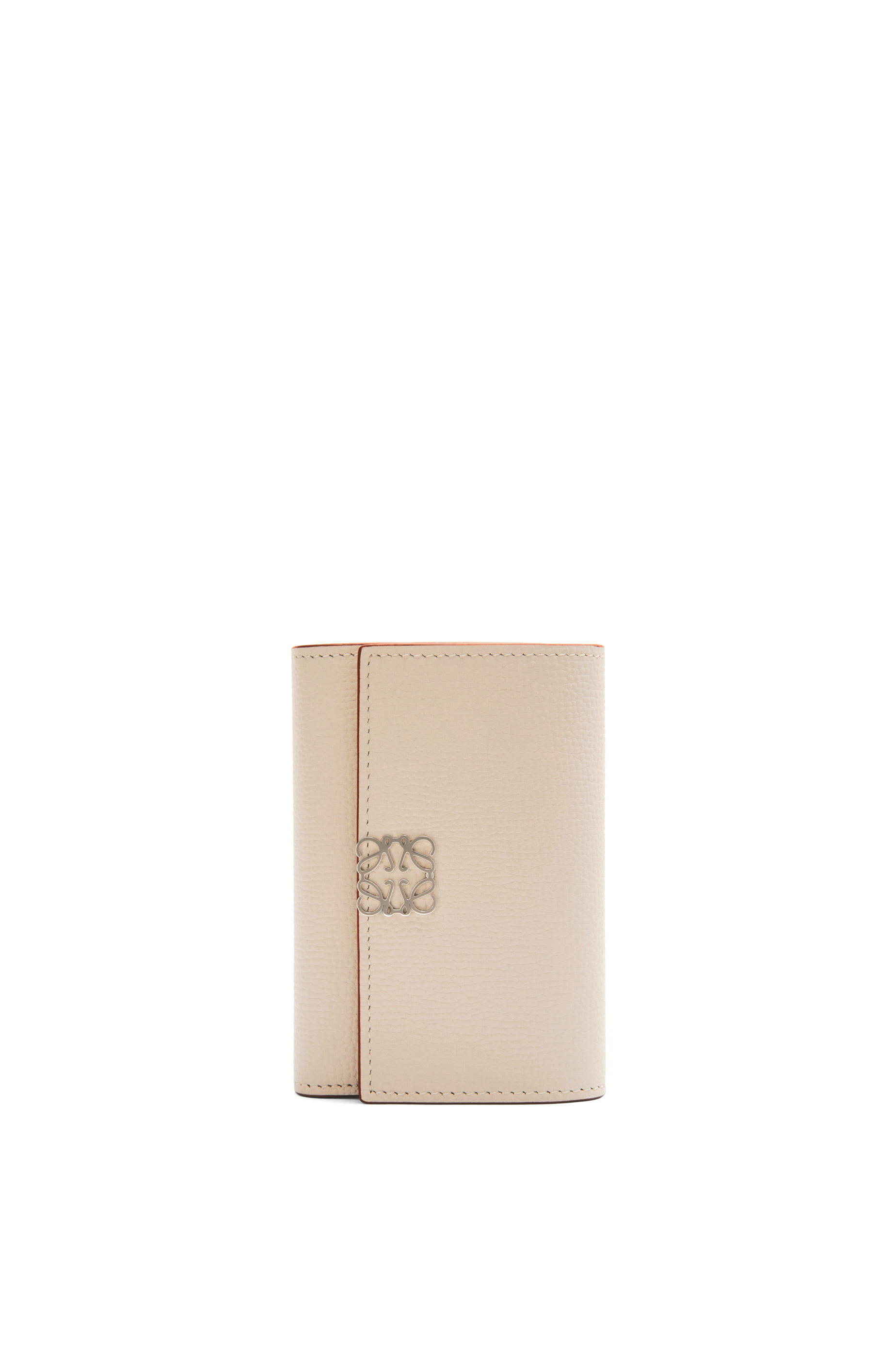 Anagram Small Vertical Wallet In Pebble Grain Calfskin Light Ghost Loewe Anagram Small Vertical Wallet In Pebble Grain Calfskin Light Ghost Loewe