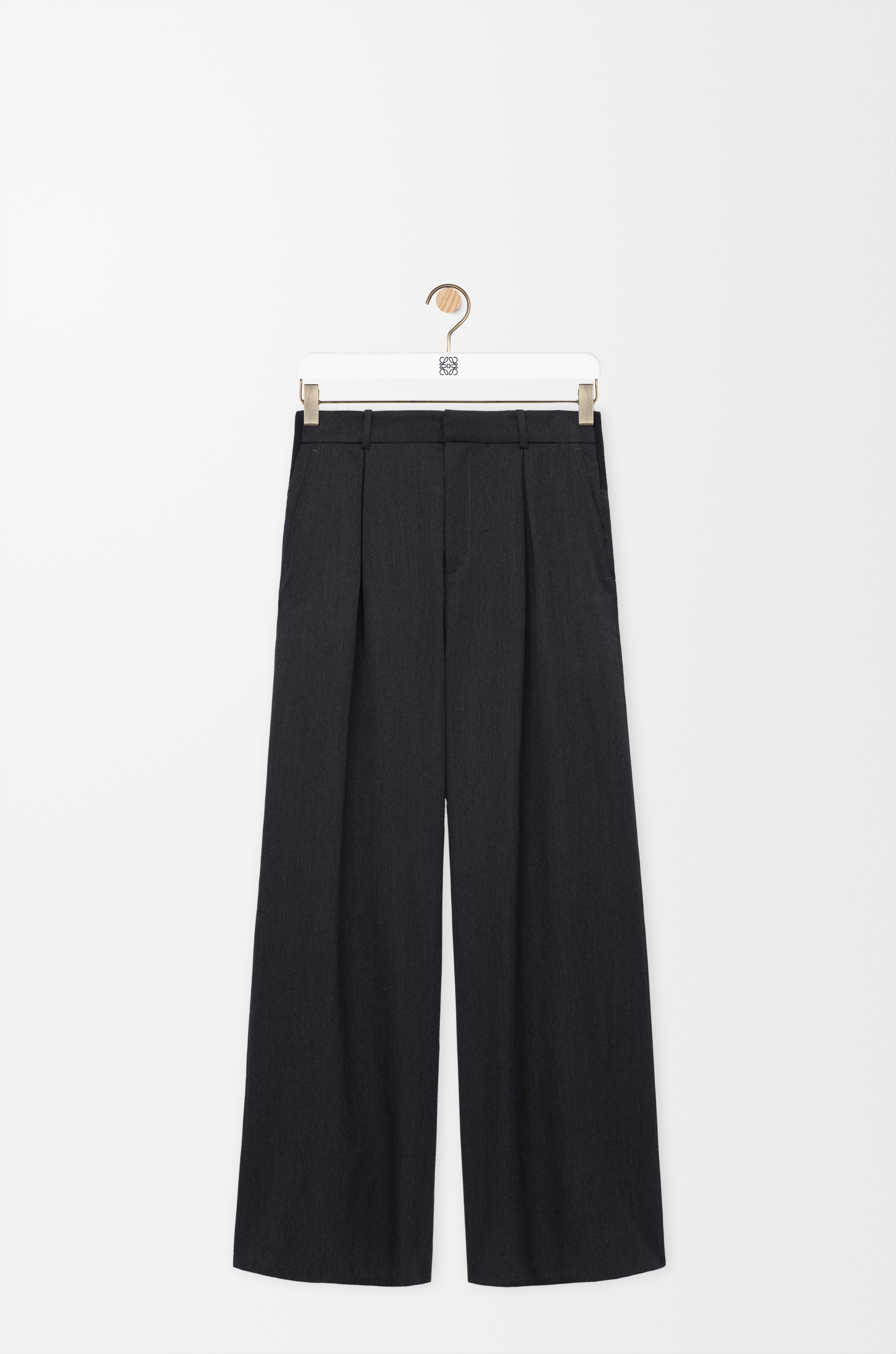 Trousers in wool Grey - LOEWE