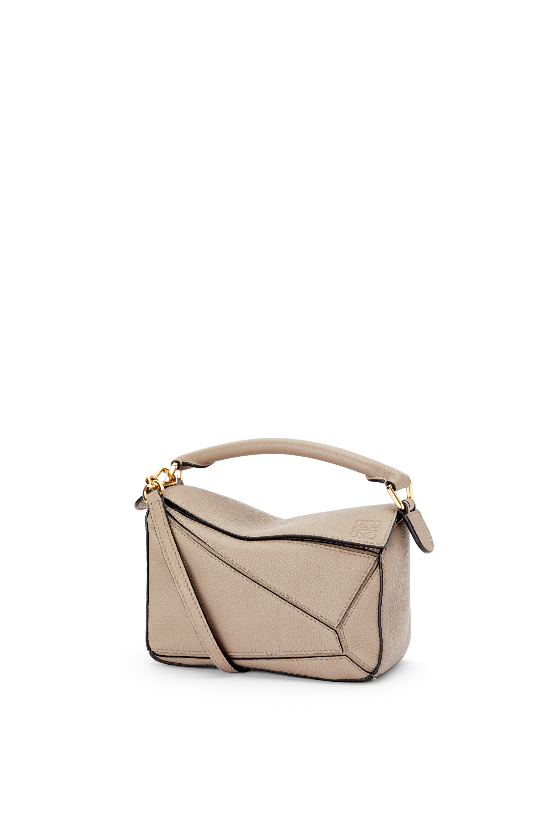 Mini Puzzle bag in soft grained calfskin Sand - LOEWE