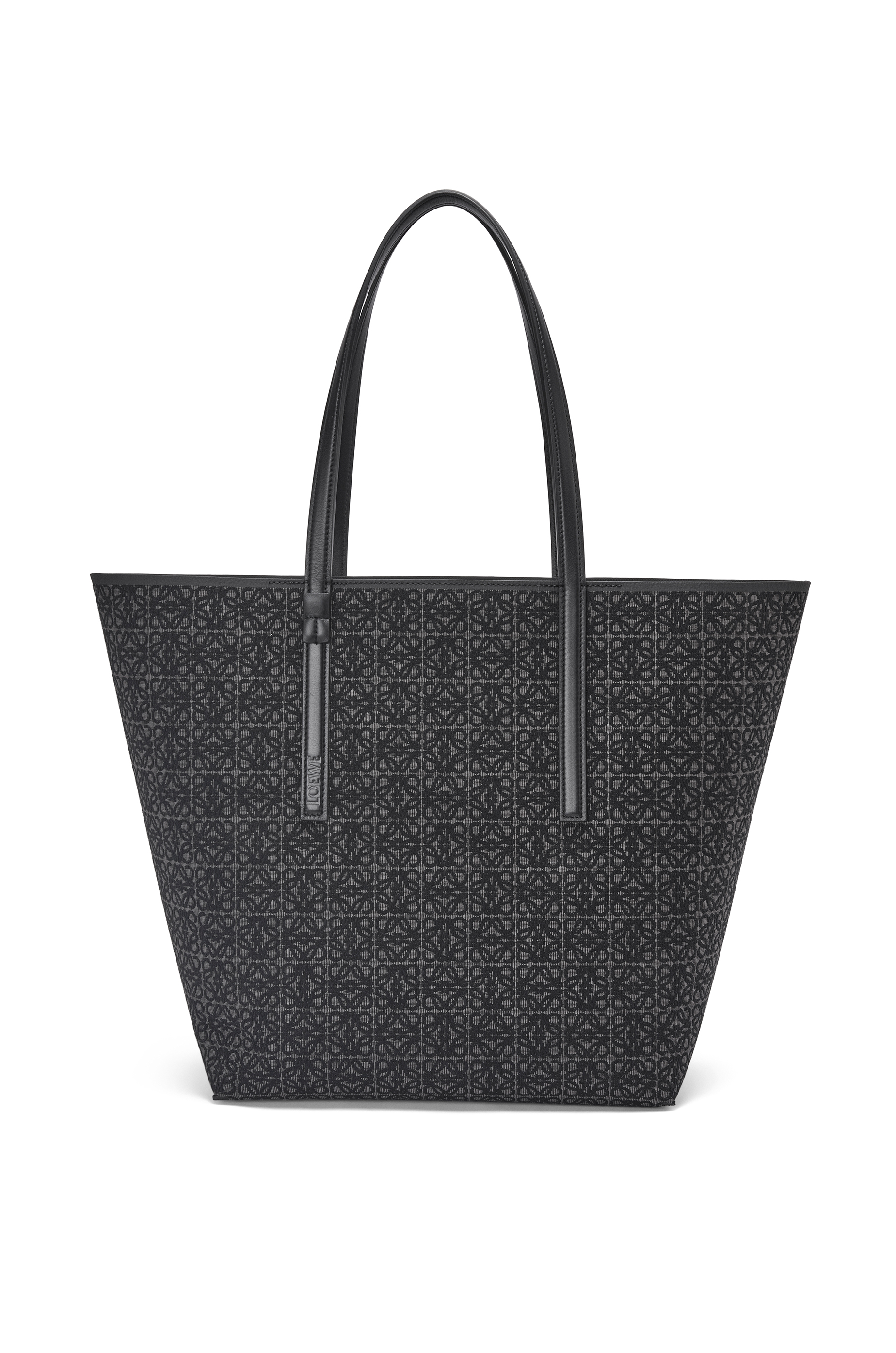 T Tote bag in Anagram jacquard and calfskin