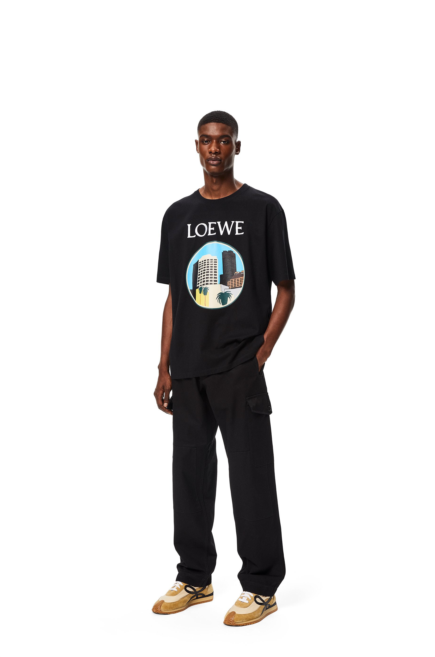 L.A. シリーズ Tシャツ（コットン） ブラック - LOEWE