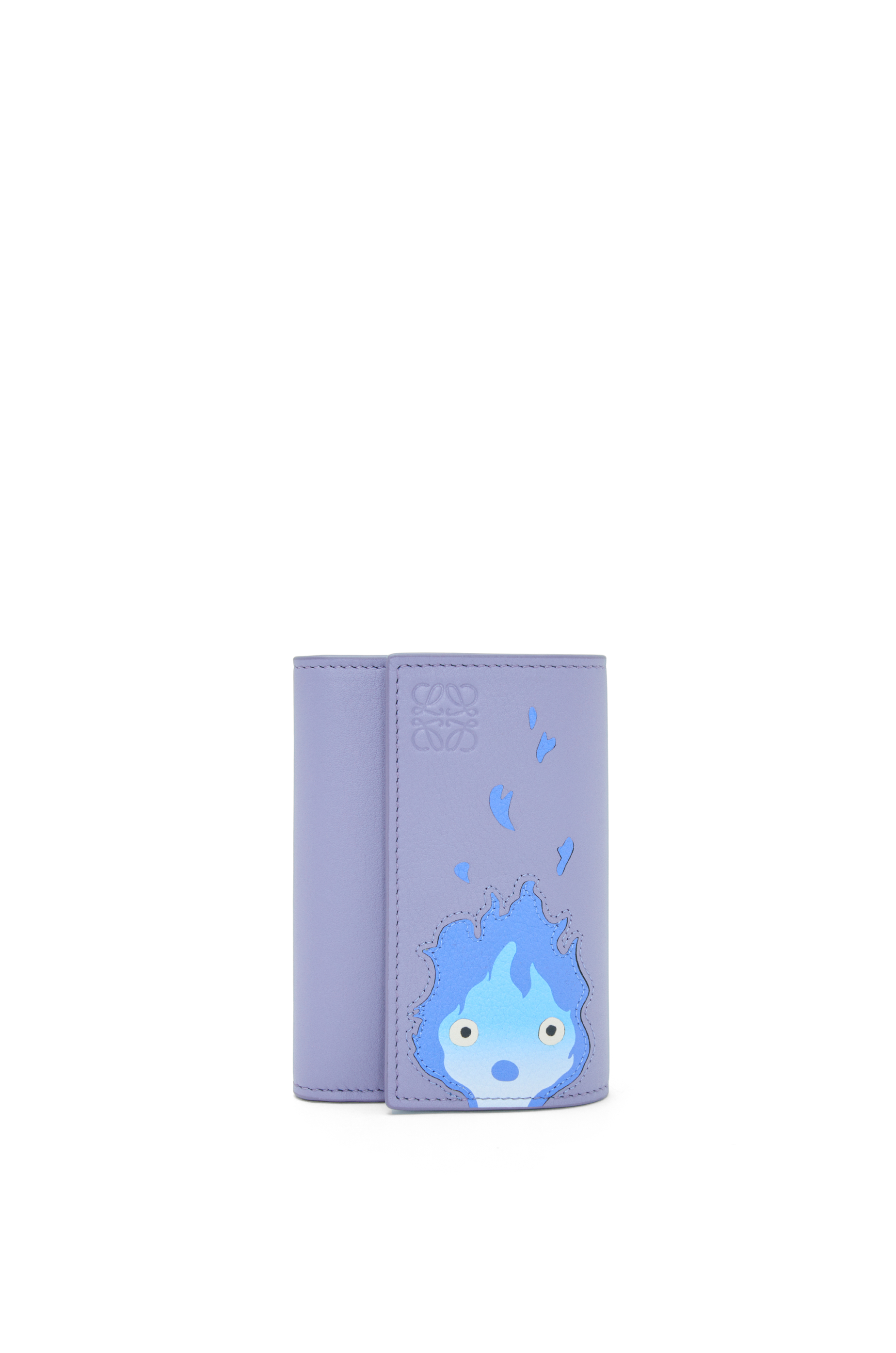 Calcifer small vertical wallet in classic calfskin
