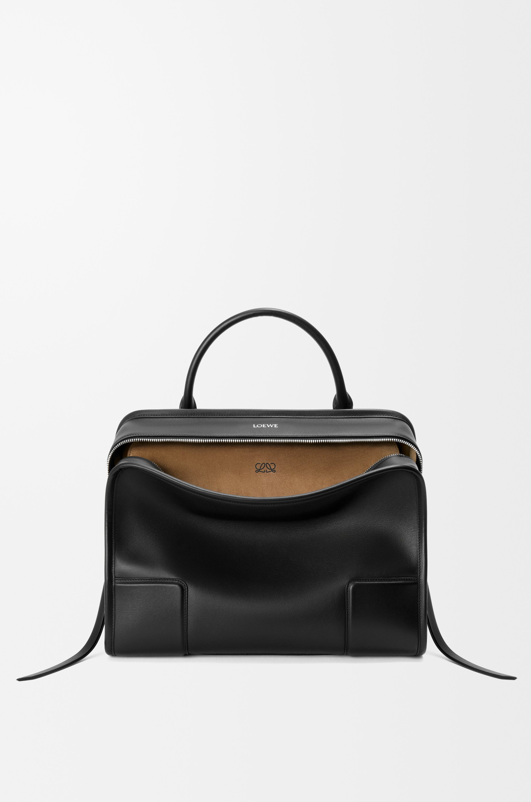Large Amazona 180 bag in soft calfskin Black - LOEWE USA Official
