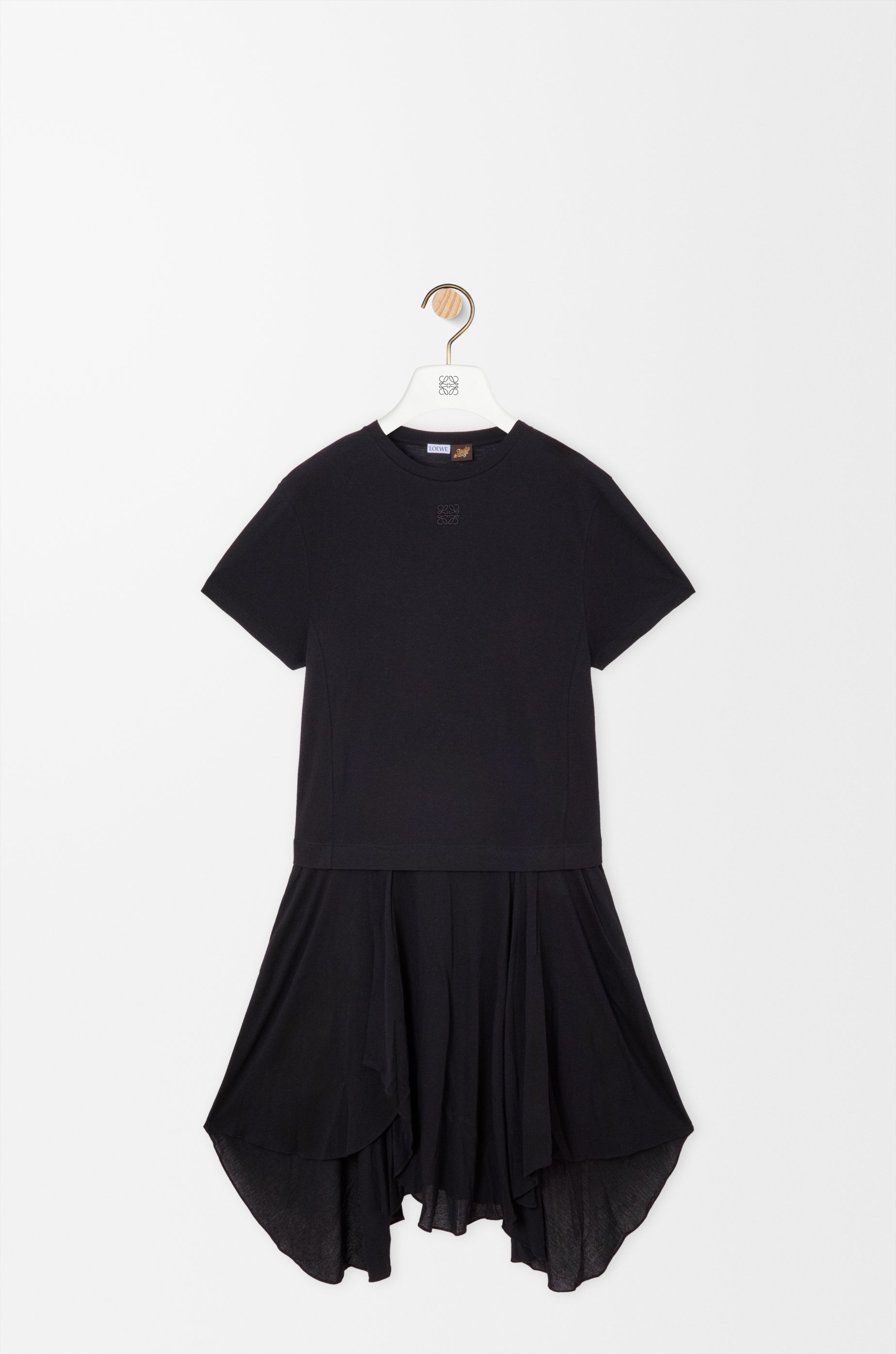 T-shirt dress in cotton blend Black - LOEWE T-shirt dress in cotton blend Black - LOEWE