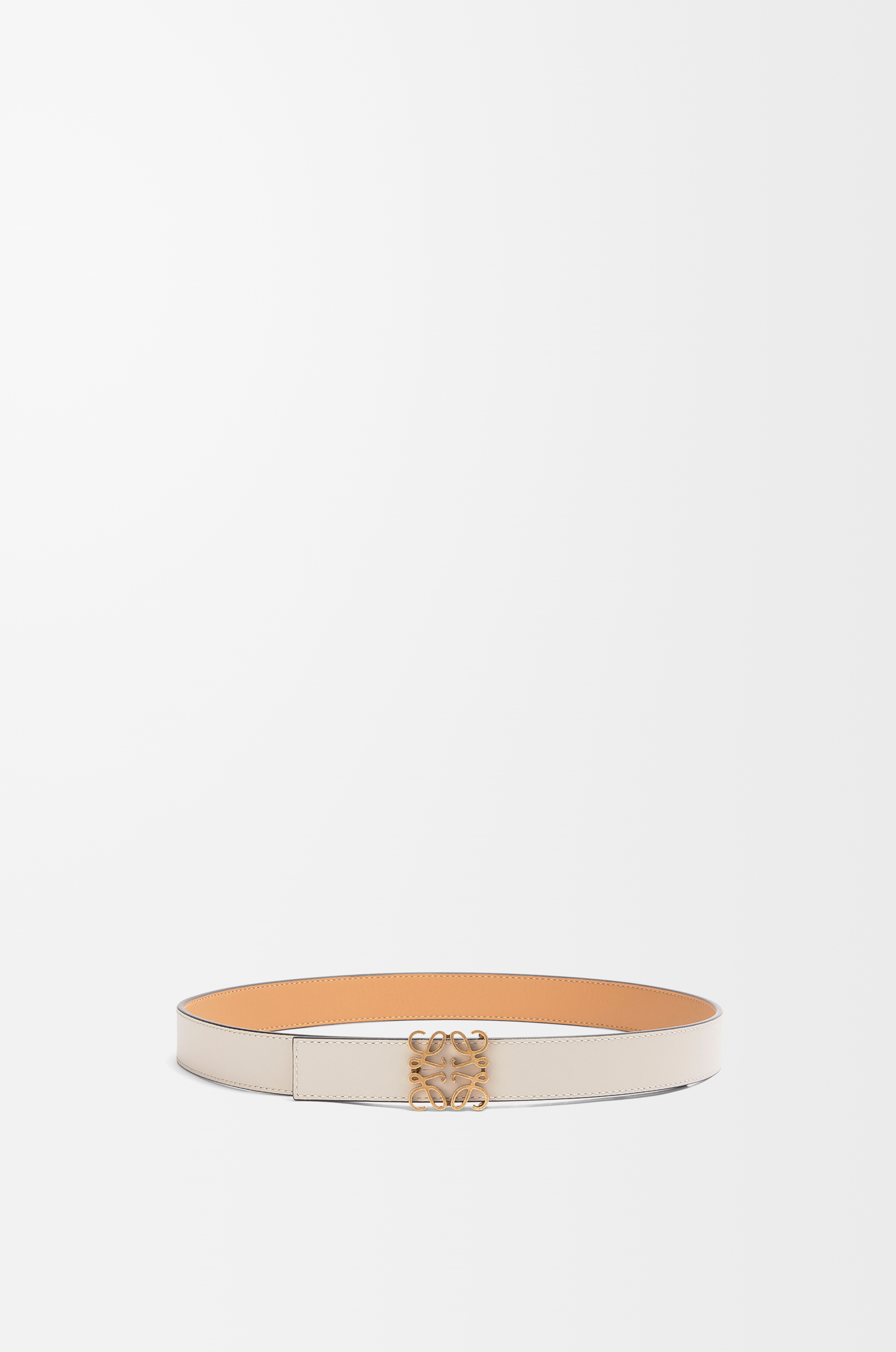 LOEWE リバーシブル アナグラム ベルト（スムースカーフ） ウォームデザート/ライトオーツ/ブロンズ