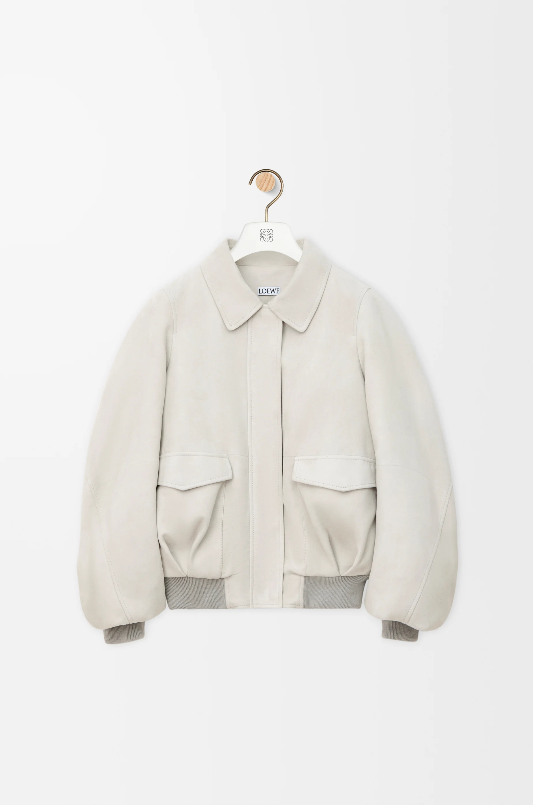 ボンバー ジャケット（スエードゴート） グレー - LOEWE Japan