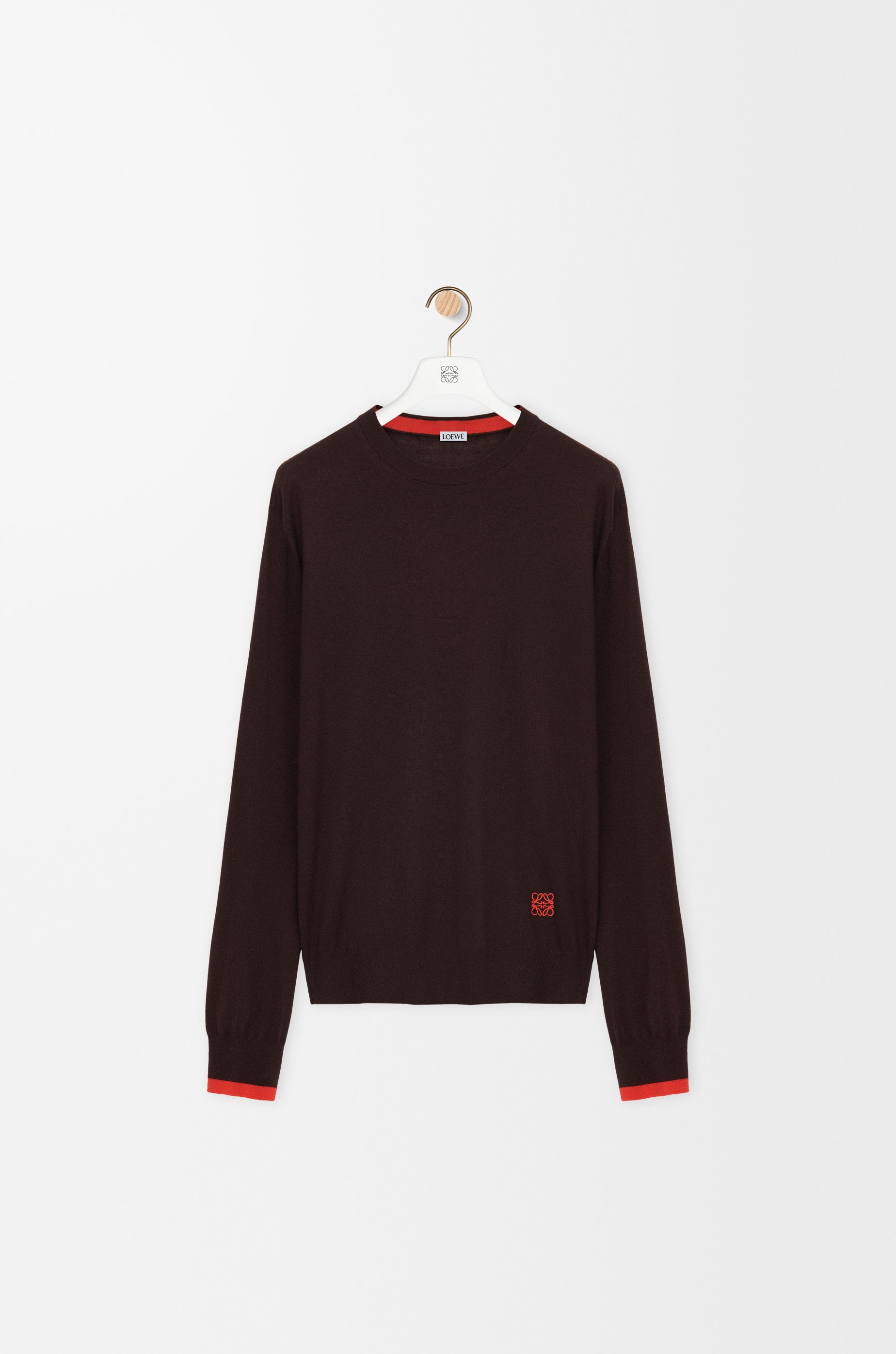 【関税込み】LOEWE WOOL SWEATER Sweater in wool Brown - LOEWE