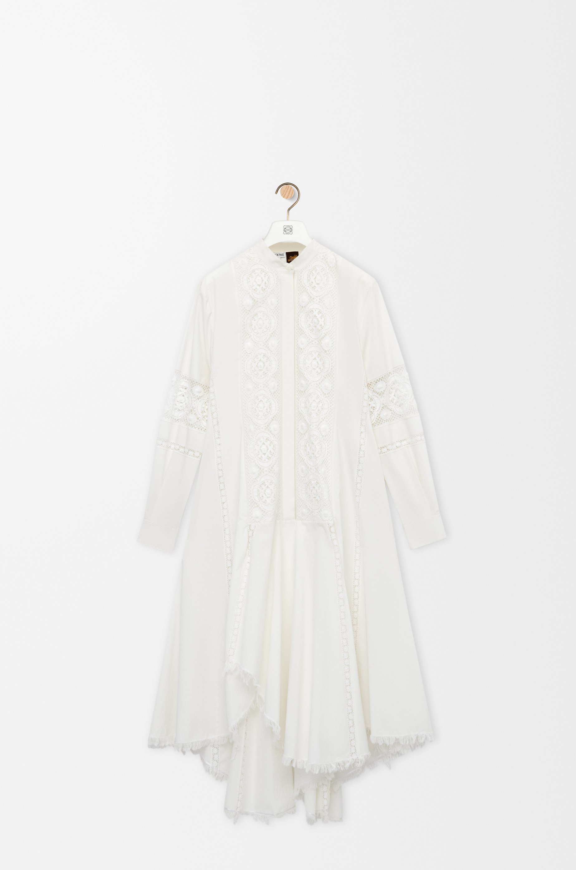 Shirt dress in cotton White - LOEWE