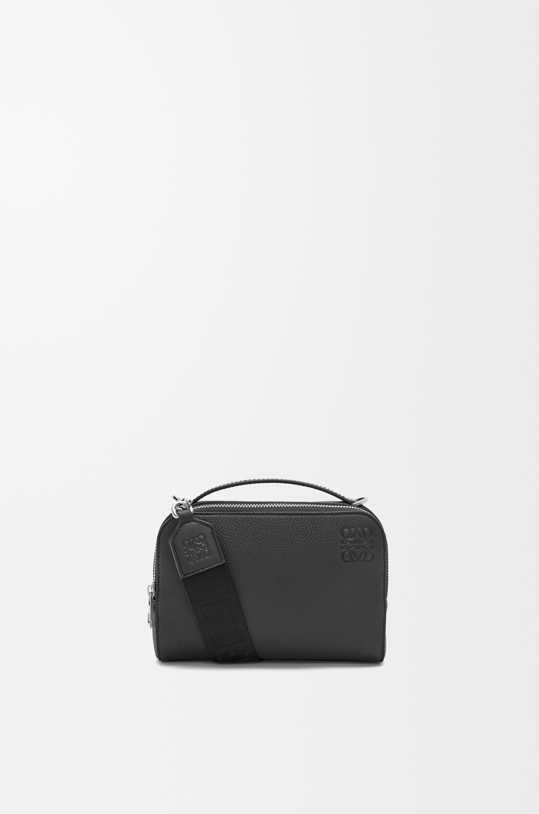 Mini Camera Crossbody bag in soft grained calfskin Black LOEWE