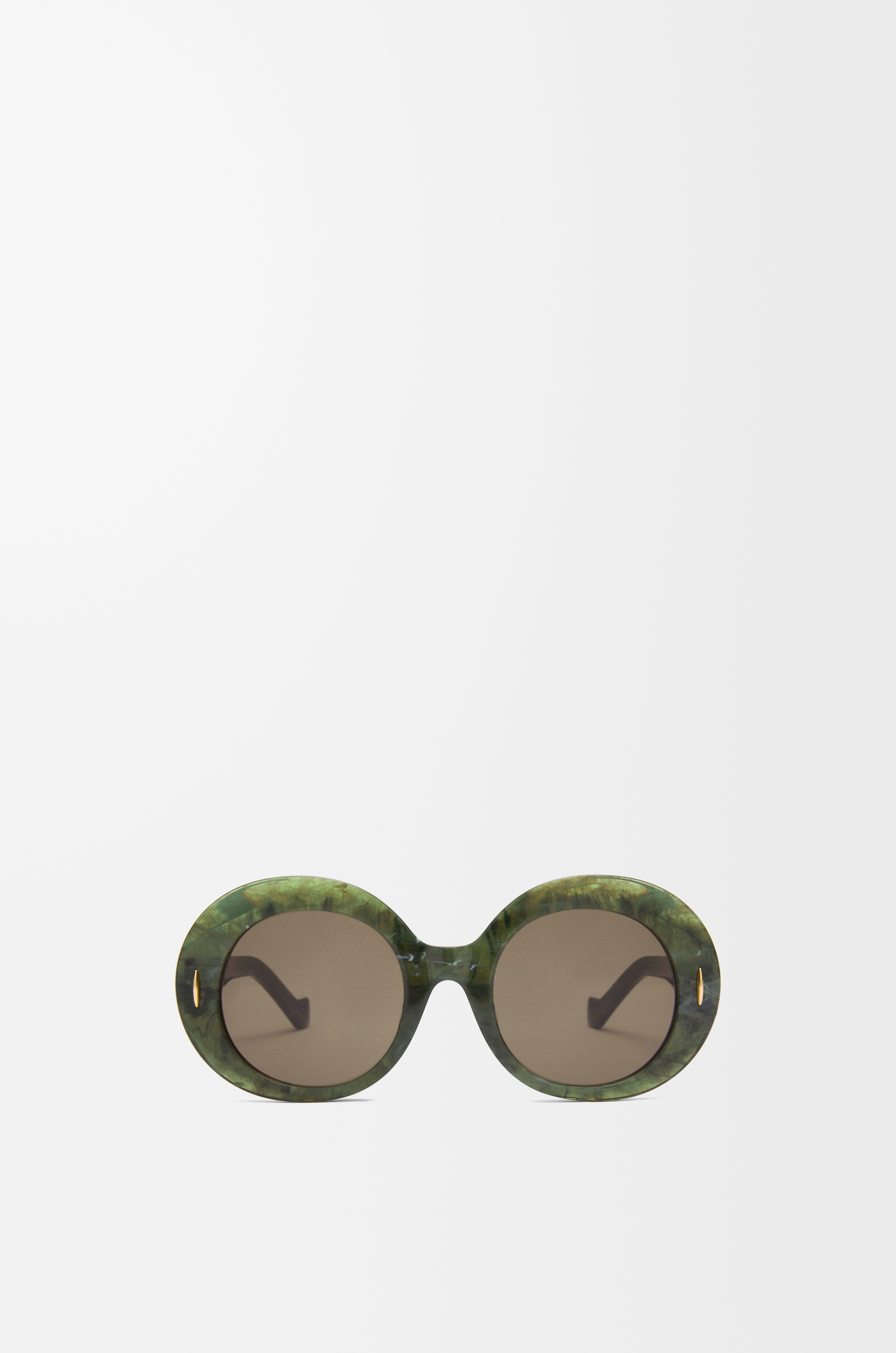 Round Screen sunglasses Marble Green - LOEWE
