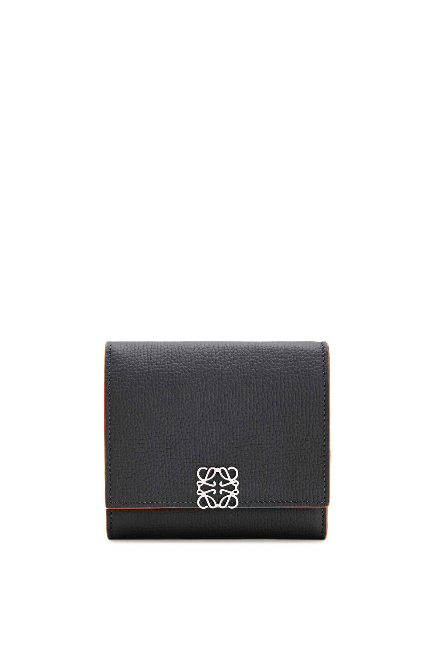 アナグラム スクエア 8 Cc ウォレット ぺブルグレインカーフ ブラック Loewe