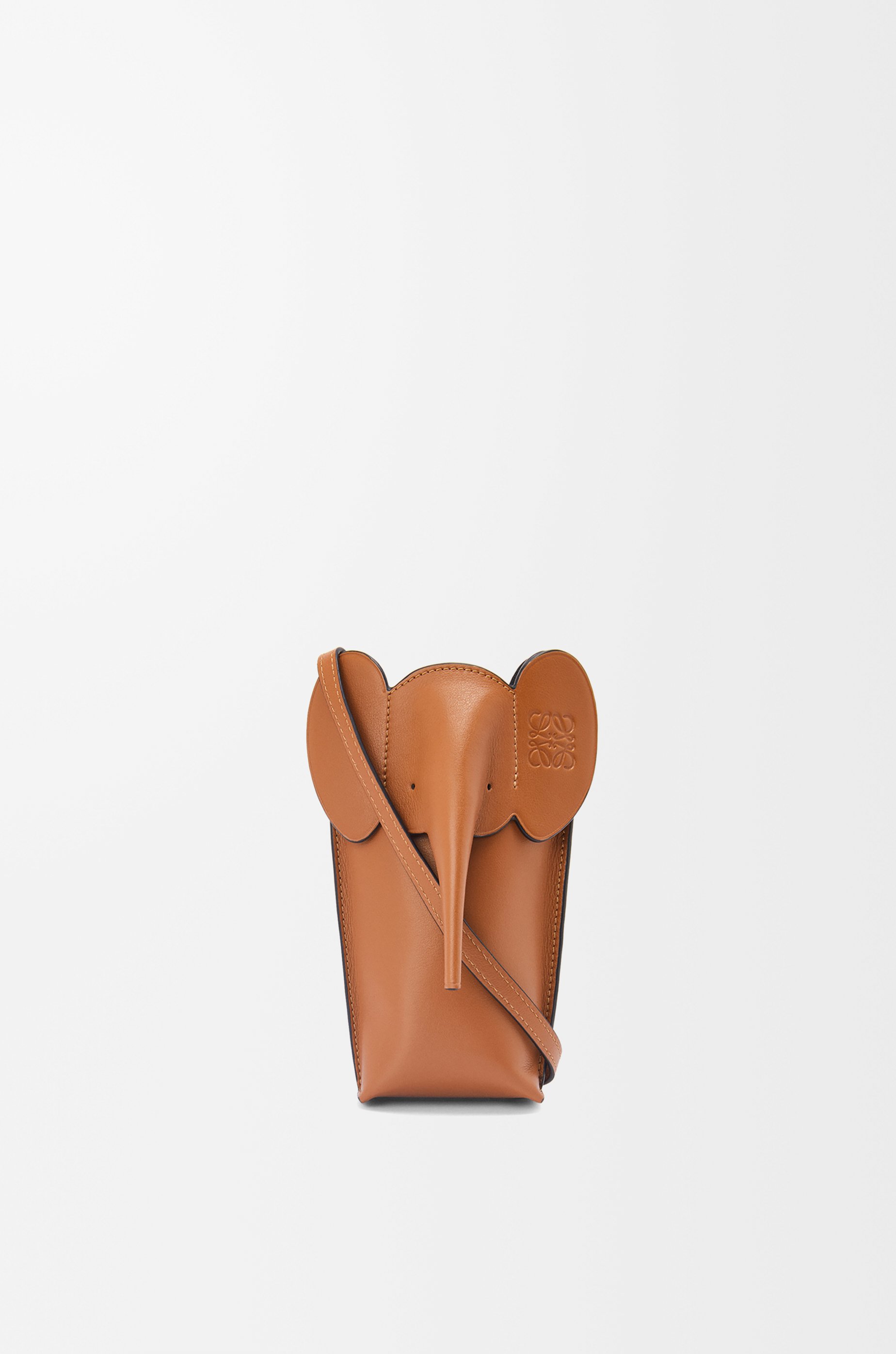 お歳暮 人気 エレファント LOEWE - ブラウン ポケット（クラシックカーフ） バッグ