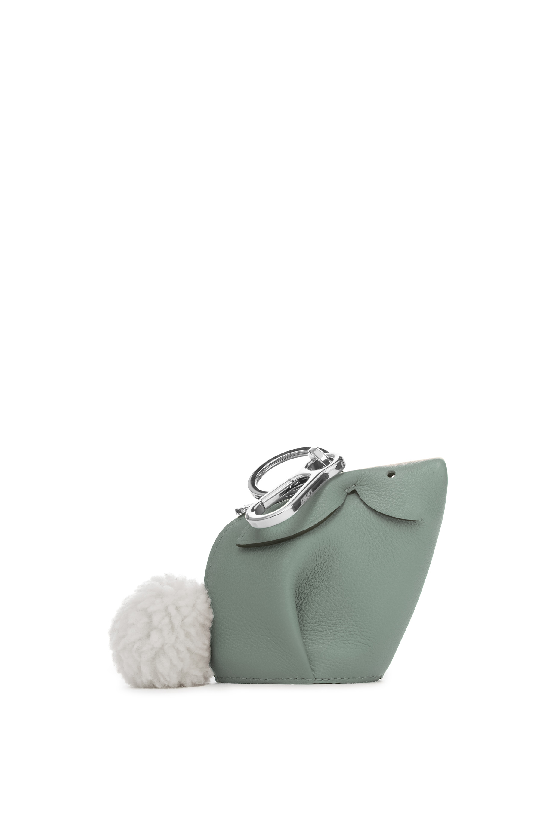 Bunny charm in classic calfskin Vetiver 