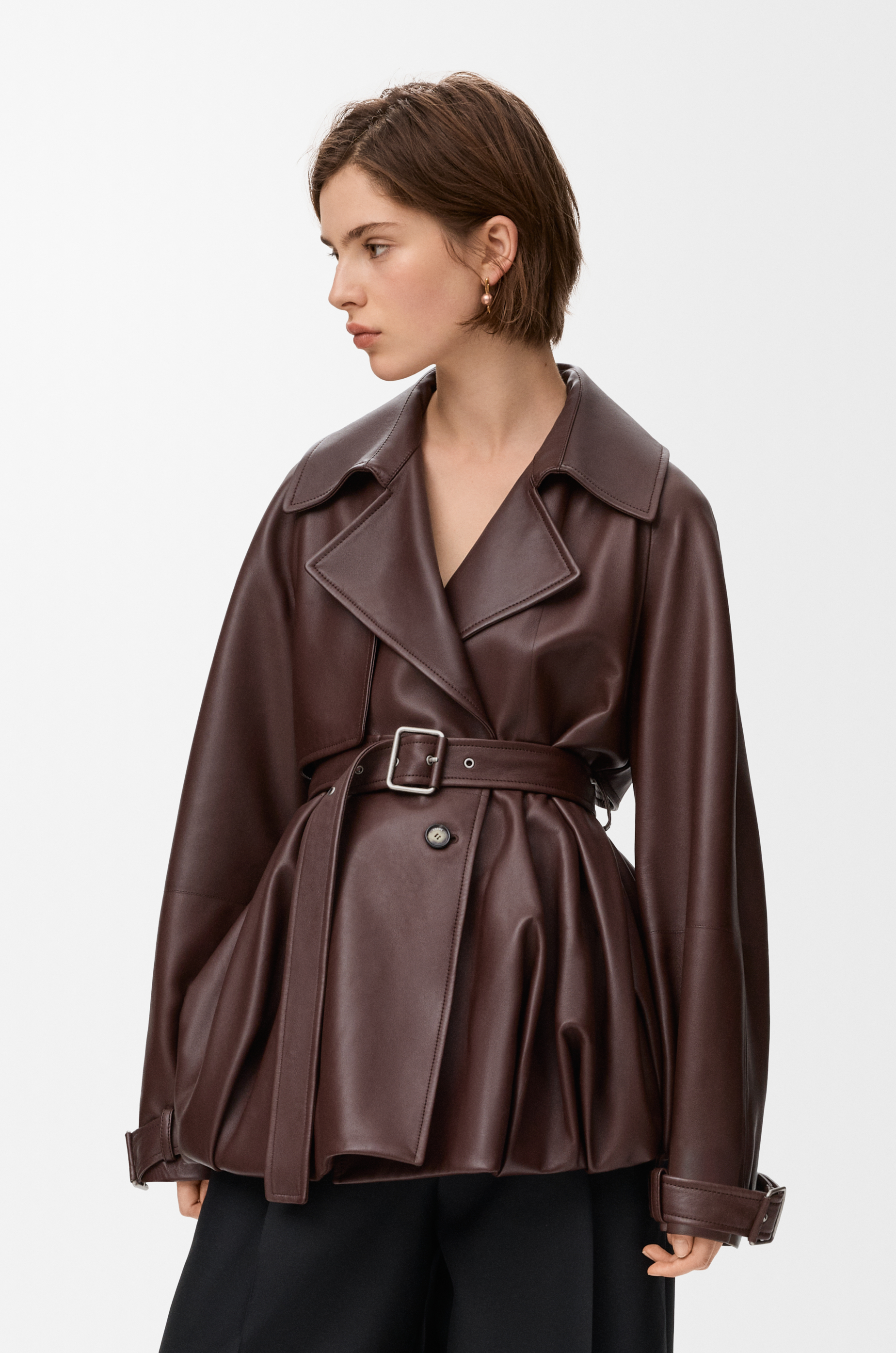 LOEWE Jacket in nappa lambskin Brown