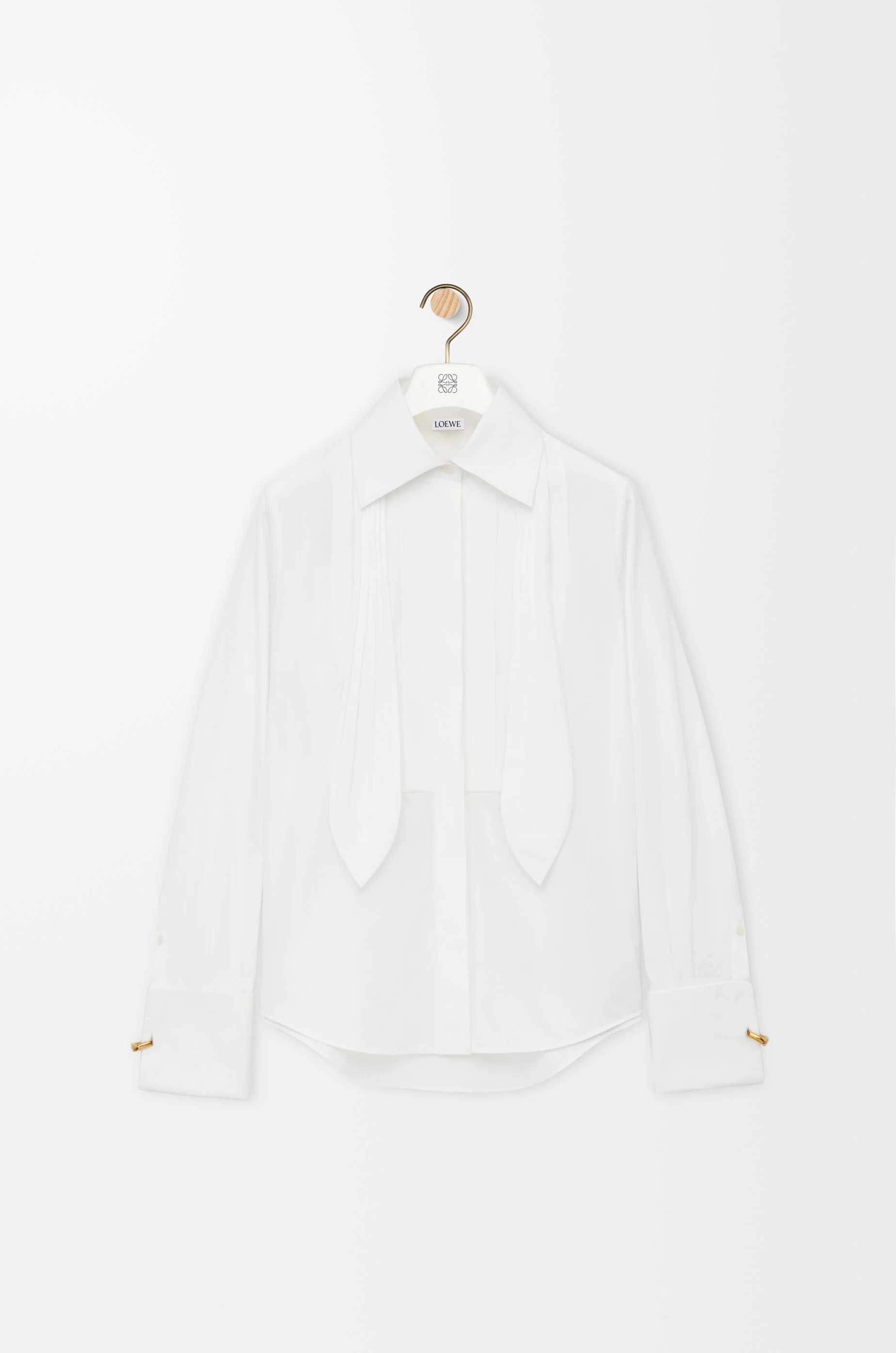 Tシャツ・カットソー LOEWE FW25 White poplin oversize shirt (S359Y05XE5 WHITE) Loewe White Poplin Oversize Shirt | italist | REVERSIBLE