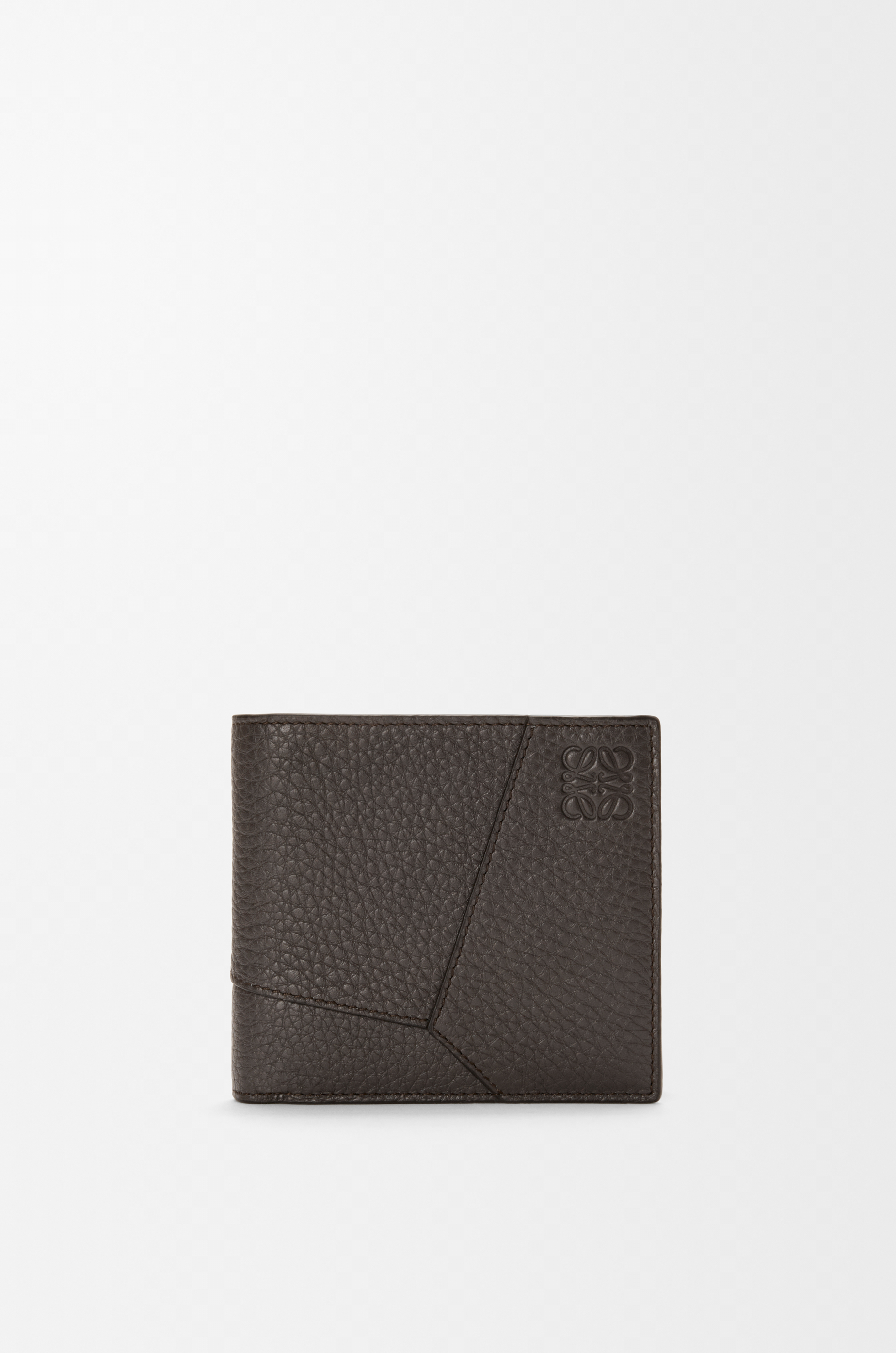 LOEWE PUZZLE EDGE BIFOLD COIN ダークグレー C510501X18_1220_1F.jpg