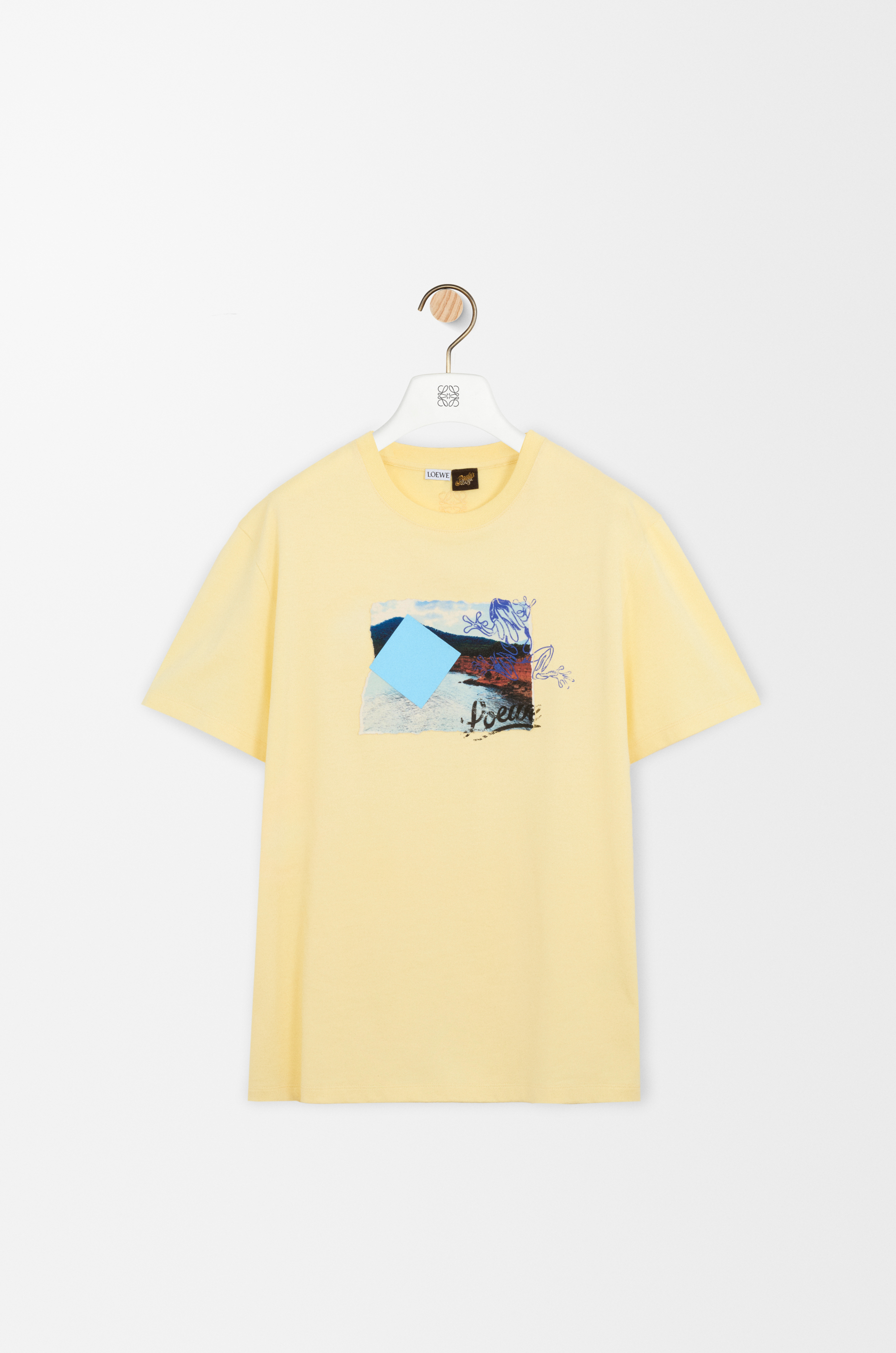 Relaxed fit T-shirt in technical cotton Yellow - LOEWE USA